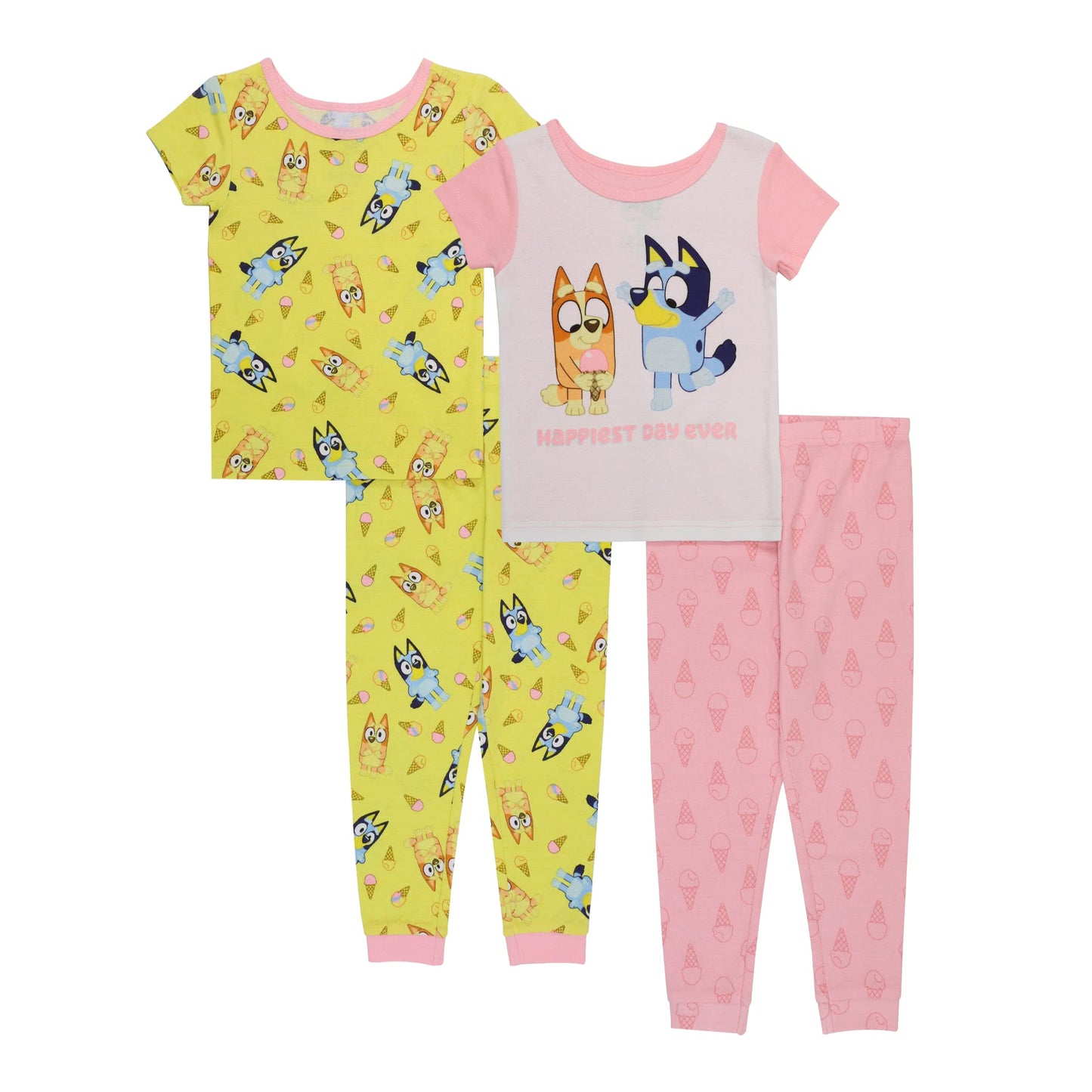 4- Piece Bluey Girls' Pajama Set