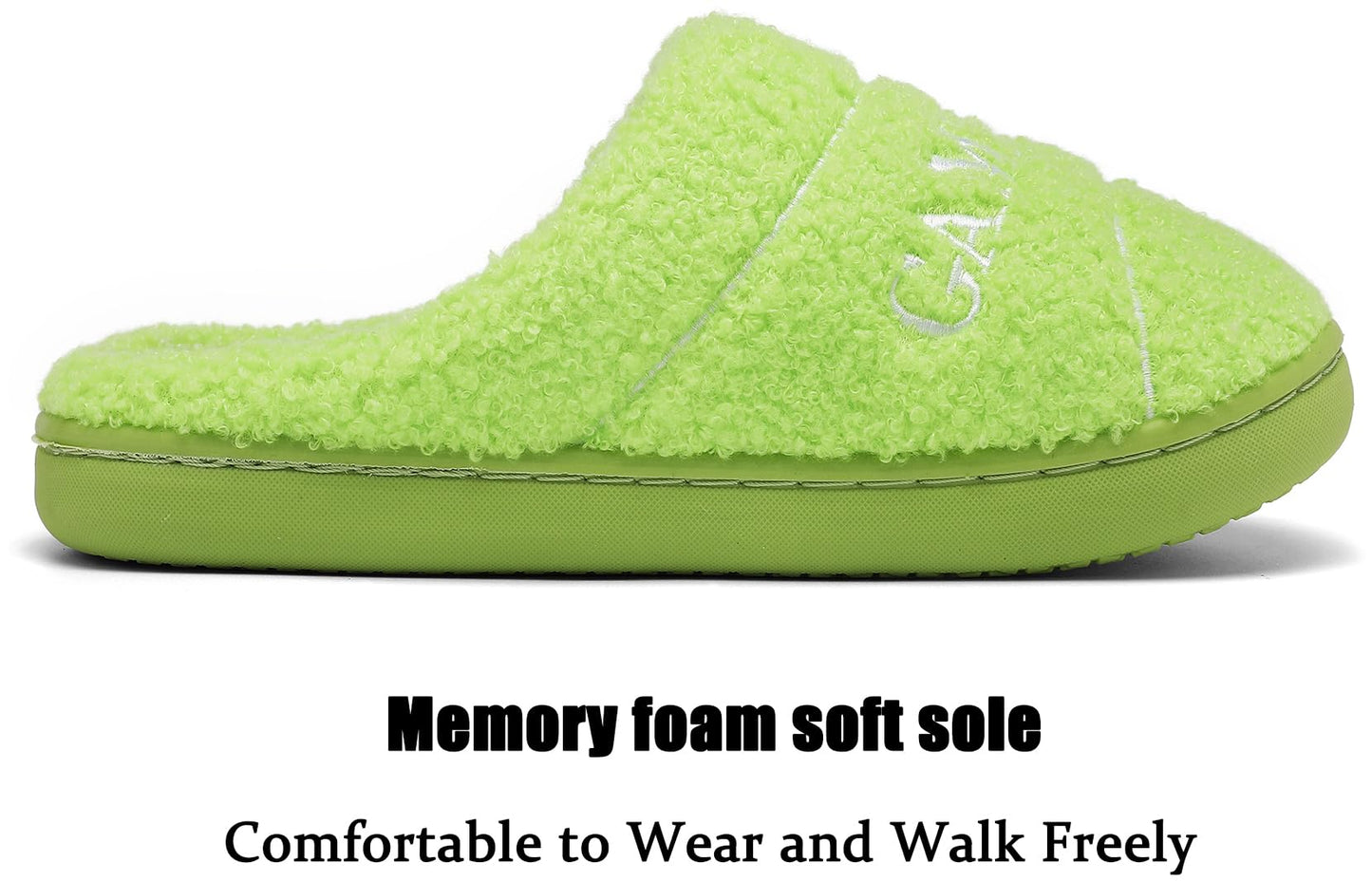 INMINPIN Kids Memory Foam Non-Slip Slippers for Sports Fan