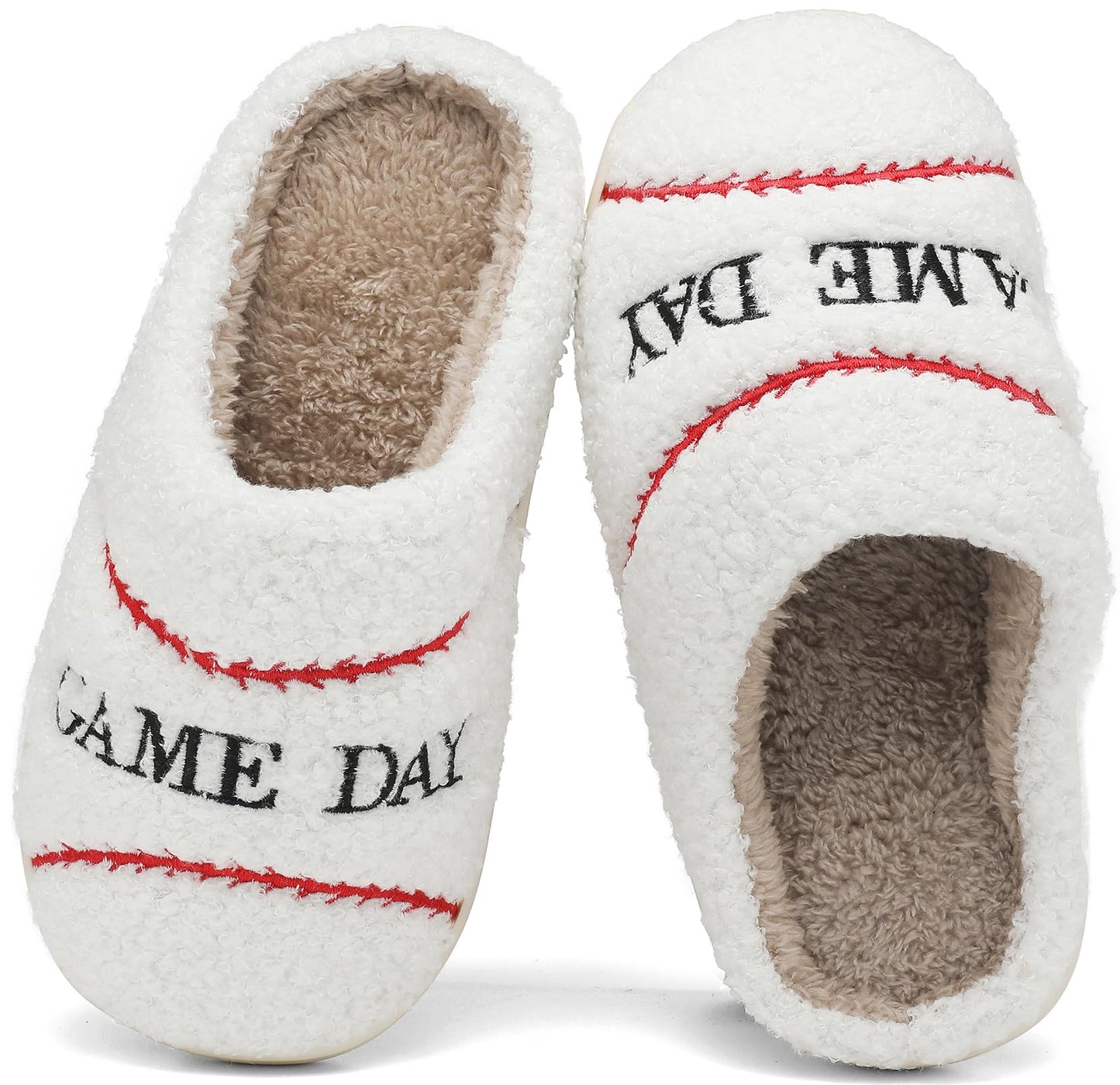 INMINPIN Kids Memory Foam Non-Slip Slippers for Sports Fan