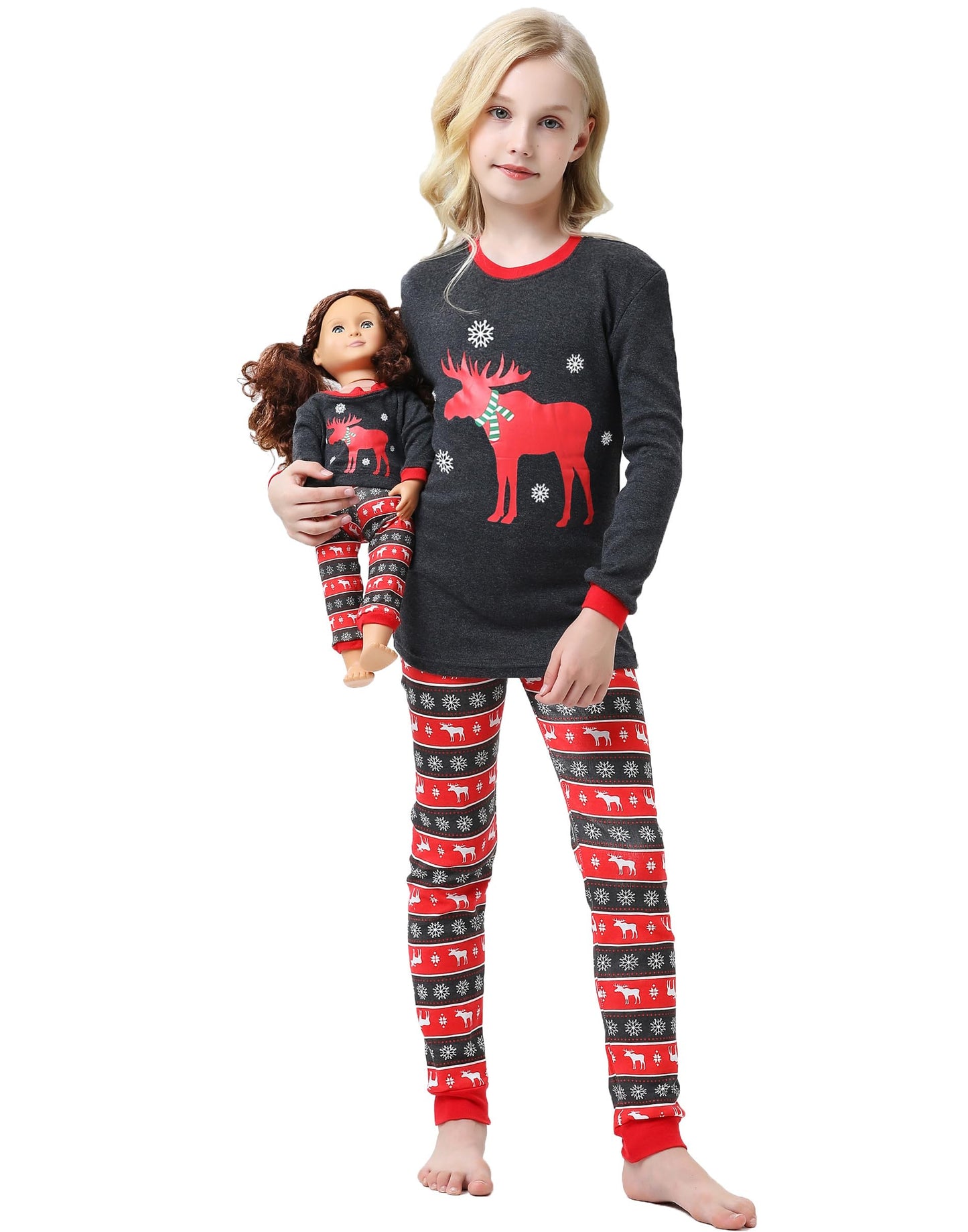 Babyroom Matching Doll & Toddler 4 Piece Pajamas Sleepwear