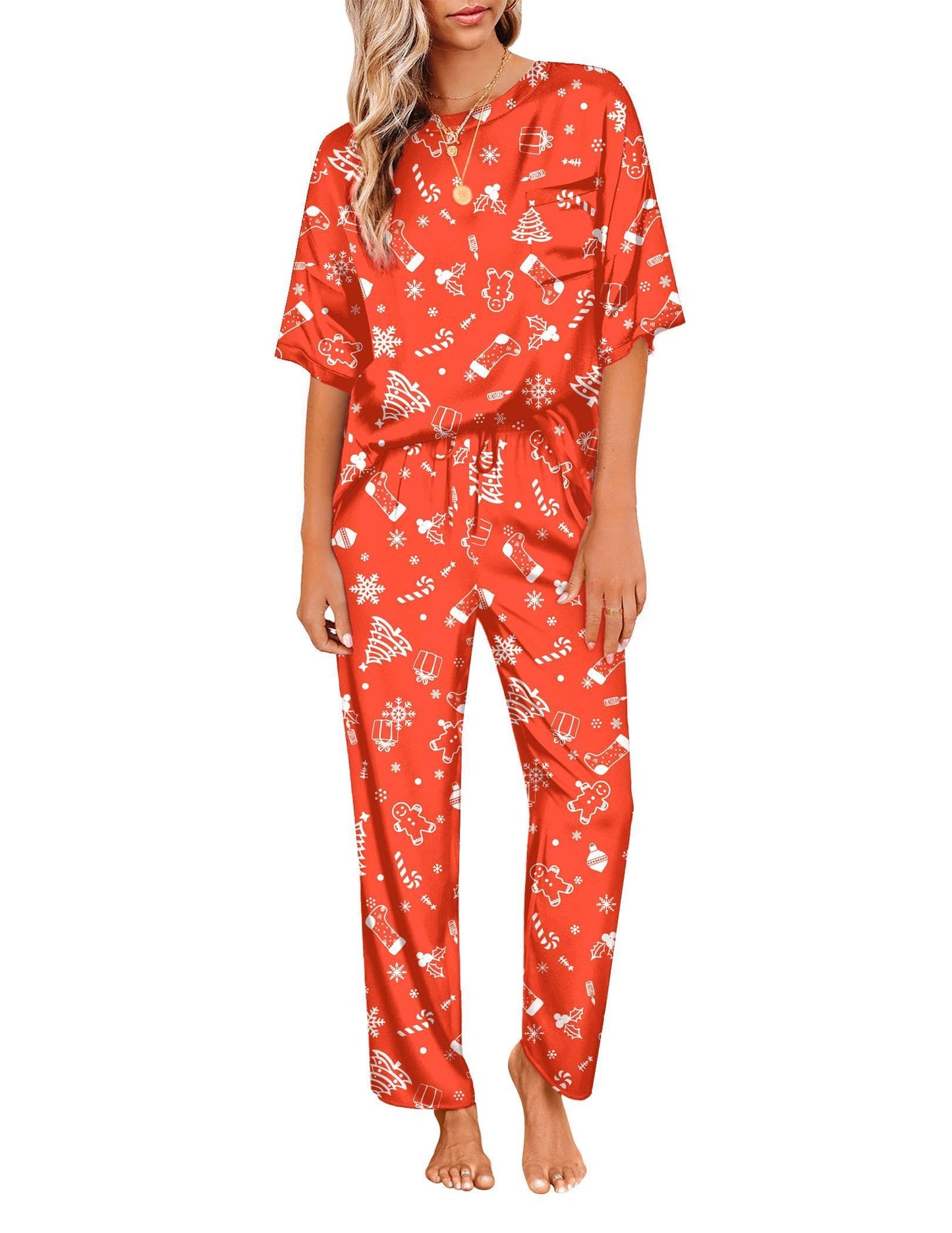 Ekouaer Silky Pajama Set