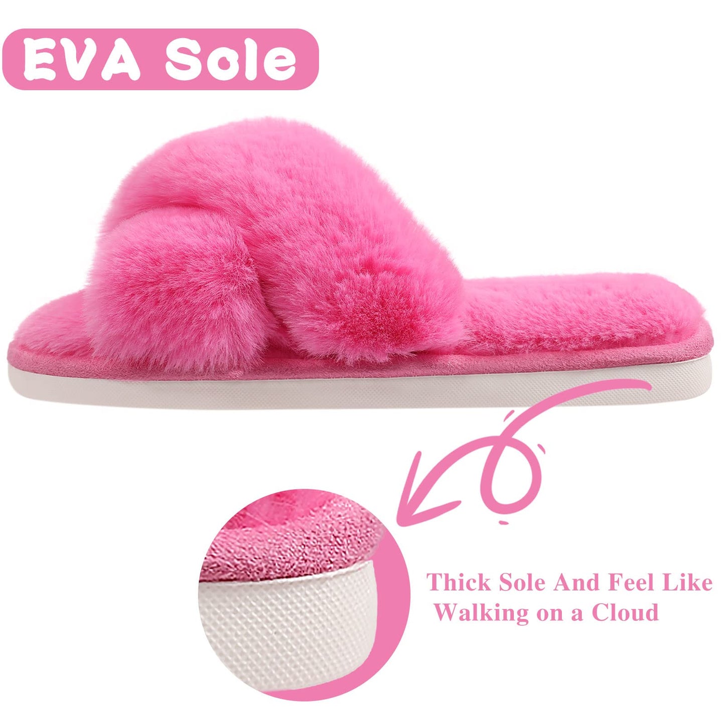 Evshine Fuzzy Slippers