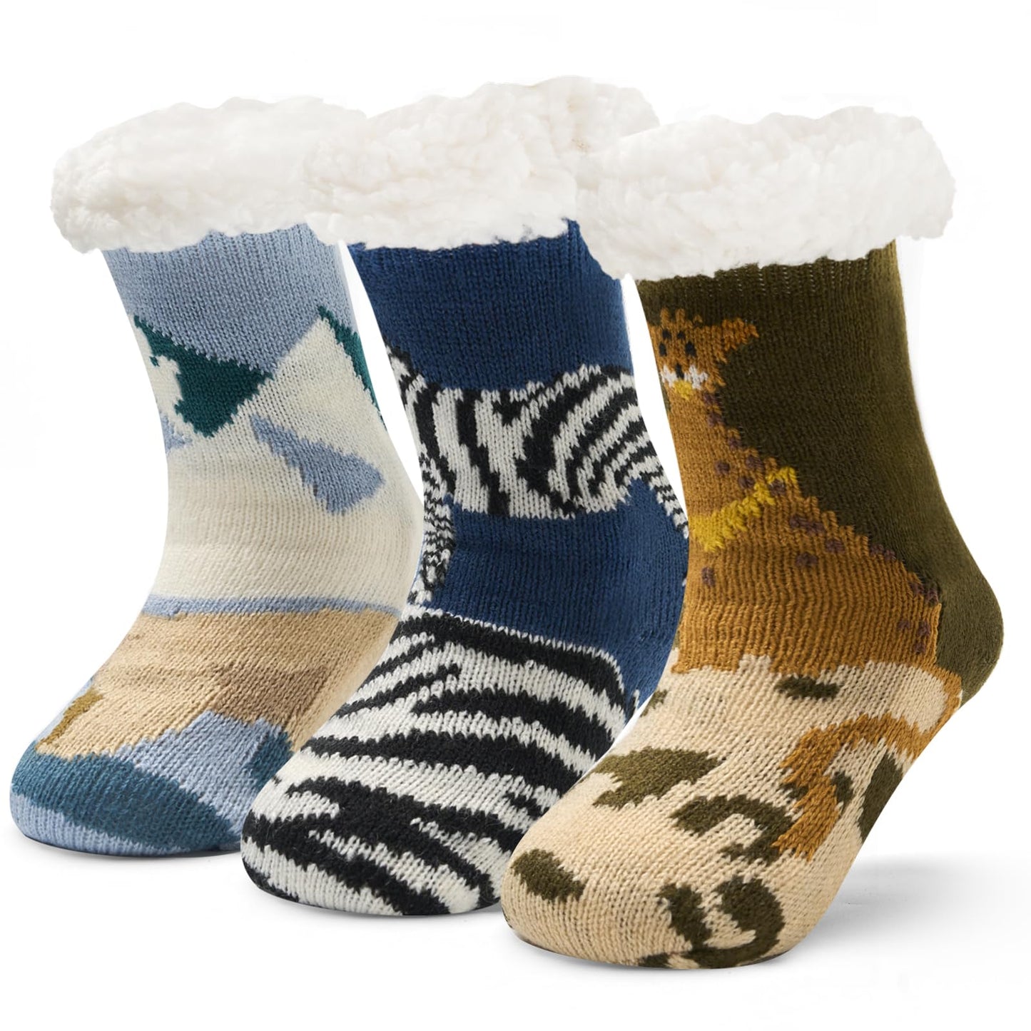 Moon Tree 3 Pack Fuzzy Socks