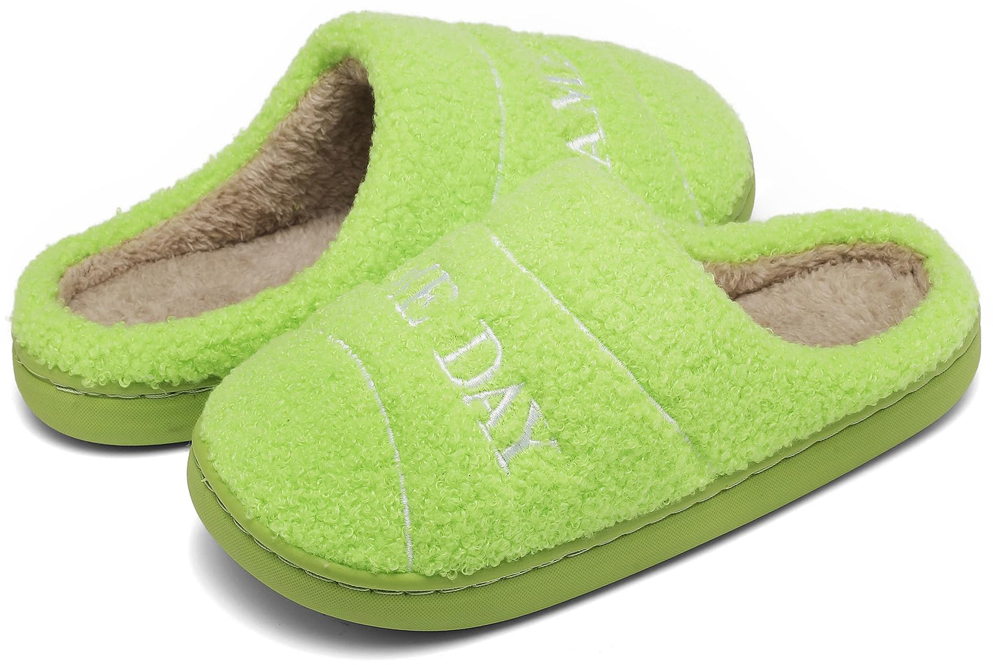 INMINPIN Kids Memory Foam Non-Slip Slippers for Sports Fan