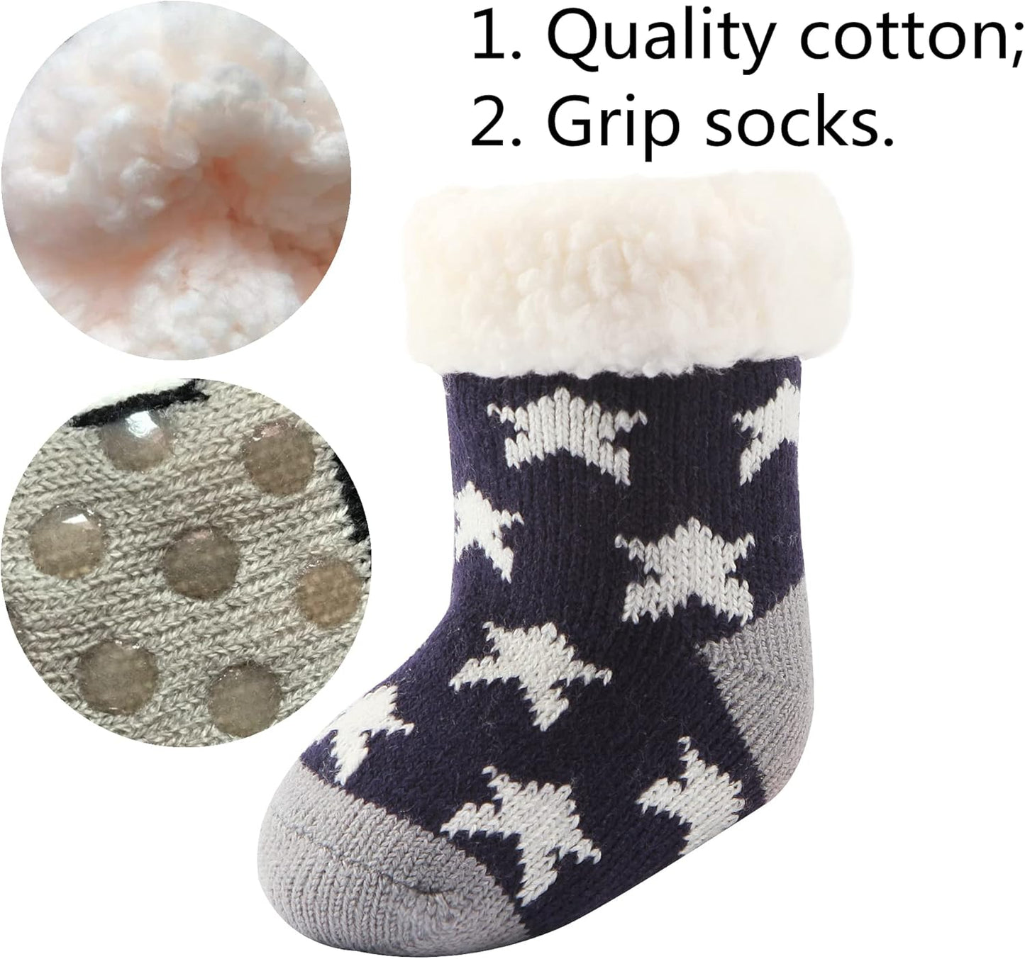 3 Pc Sherpa-lined Fuzzy Socks