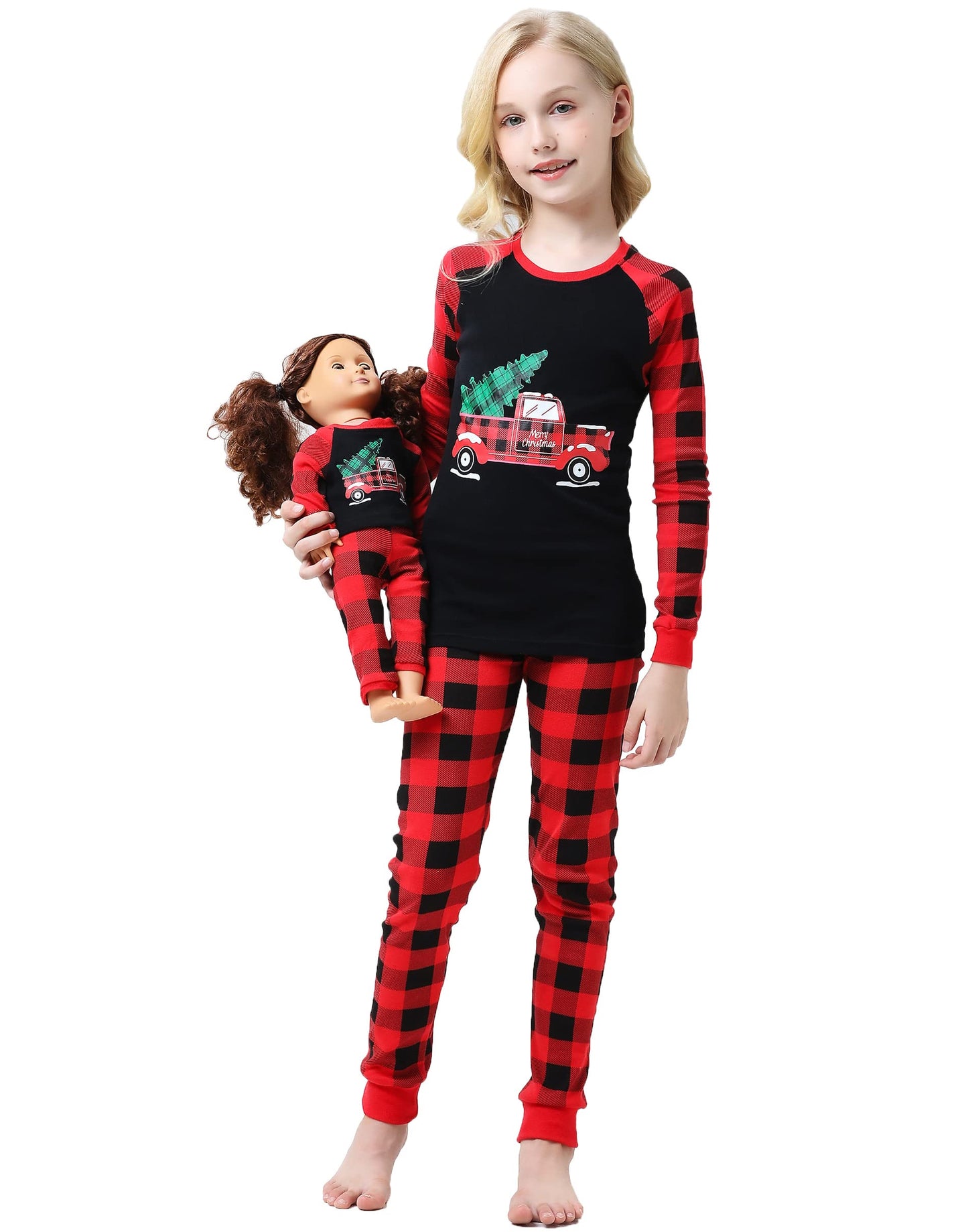 Babyroom Matching Doll & Toddler 4 Piece Pajamas Sleepwear