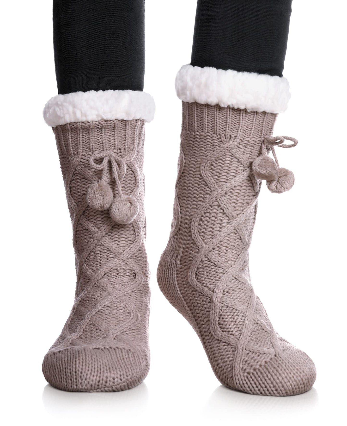 Yebing Warm Non Slip Slipper Socks