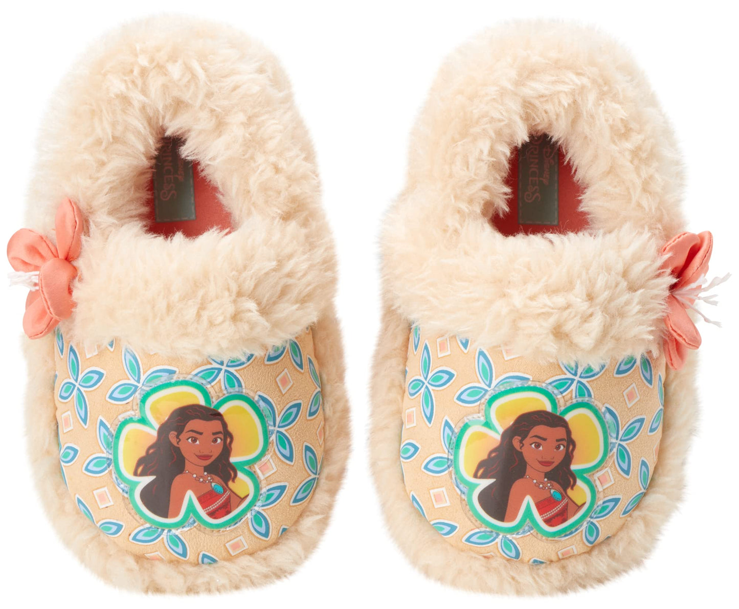 Princess Moana Plush Fuzzy Slippers (Toddler/Little Girl)