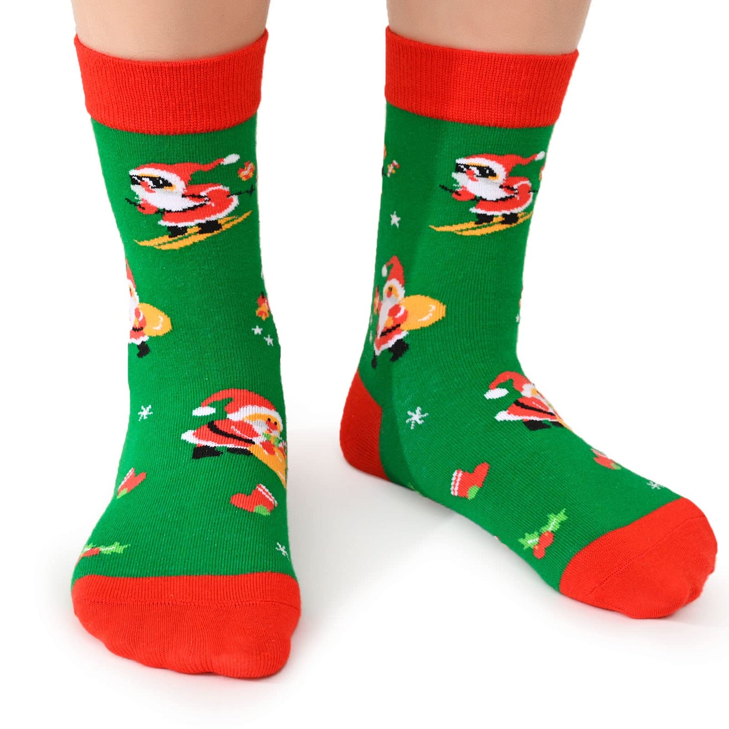 Kids Novelty Crew Socks 4-6 Pack + Gift Box