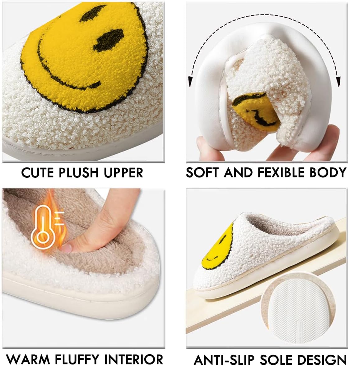 Kid's Smiley Face Slippers