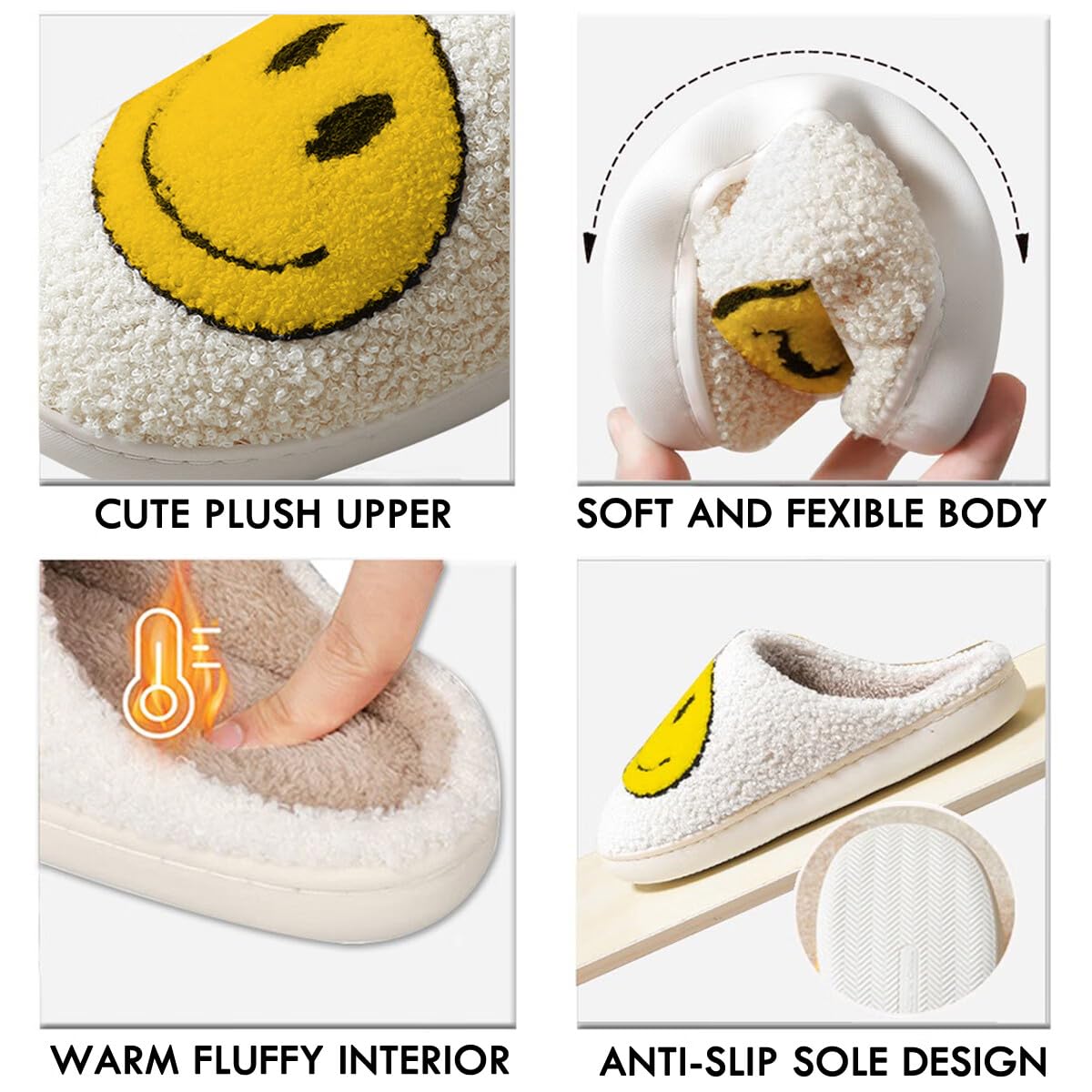 Kid's Smiley Face Slippers