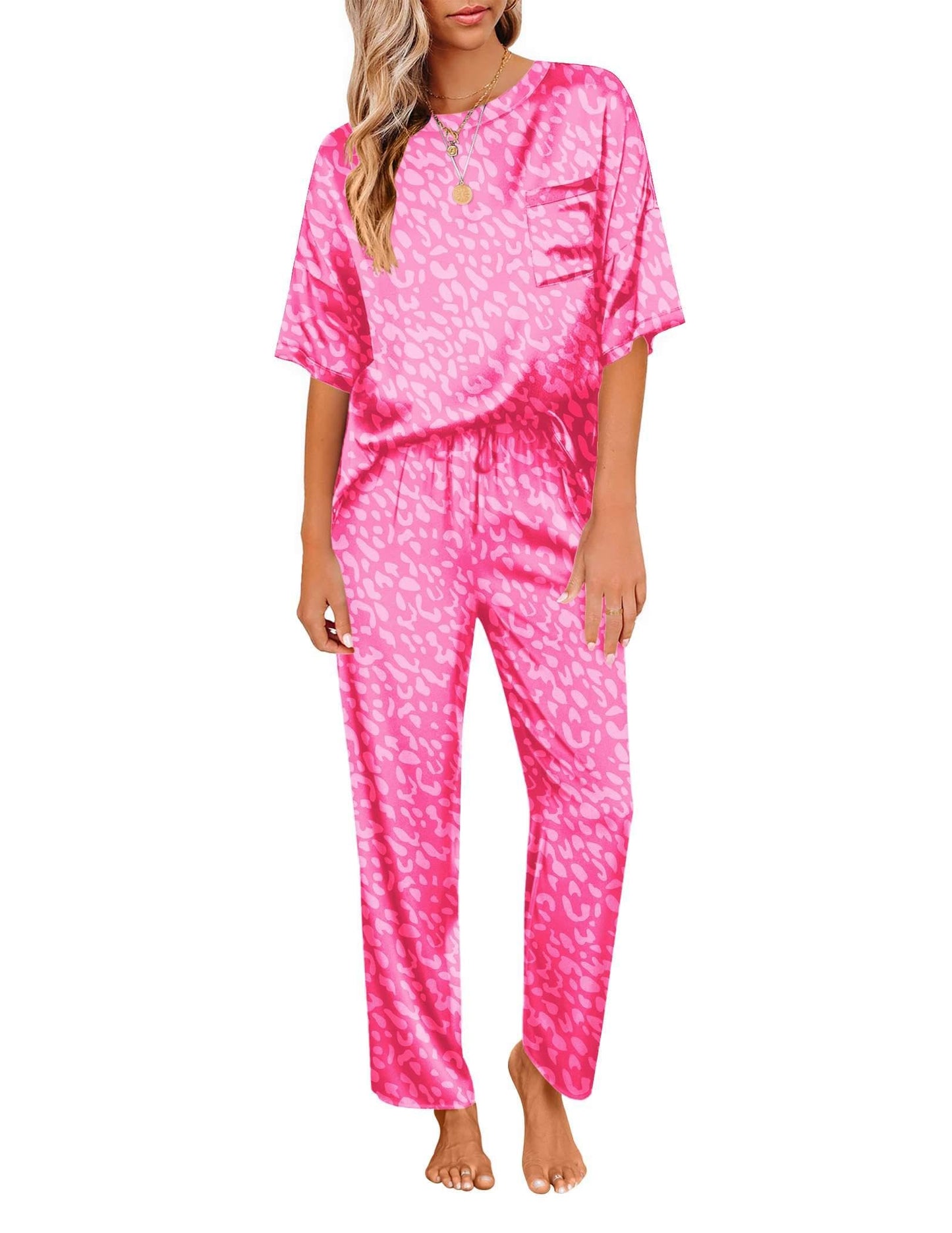 Ekouaer Silky Pajama Set