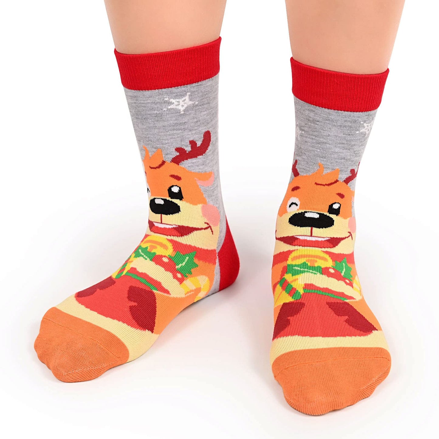 Kids Novelty Crew Socks 4-6 Pack + Gift Box