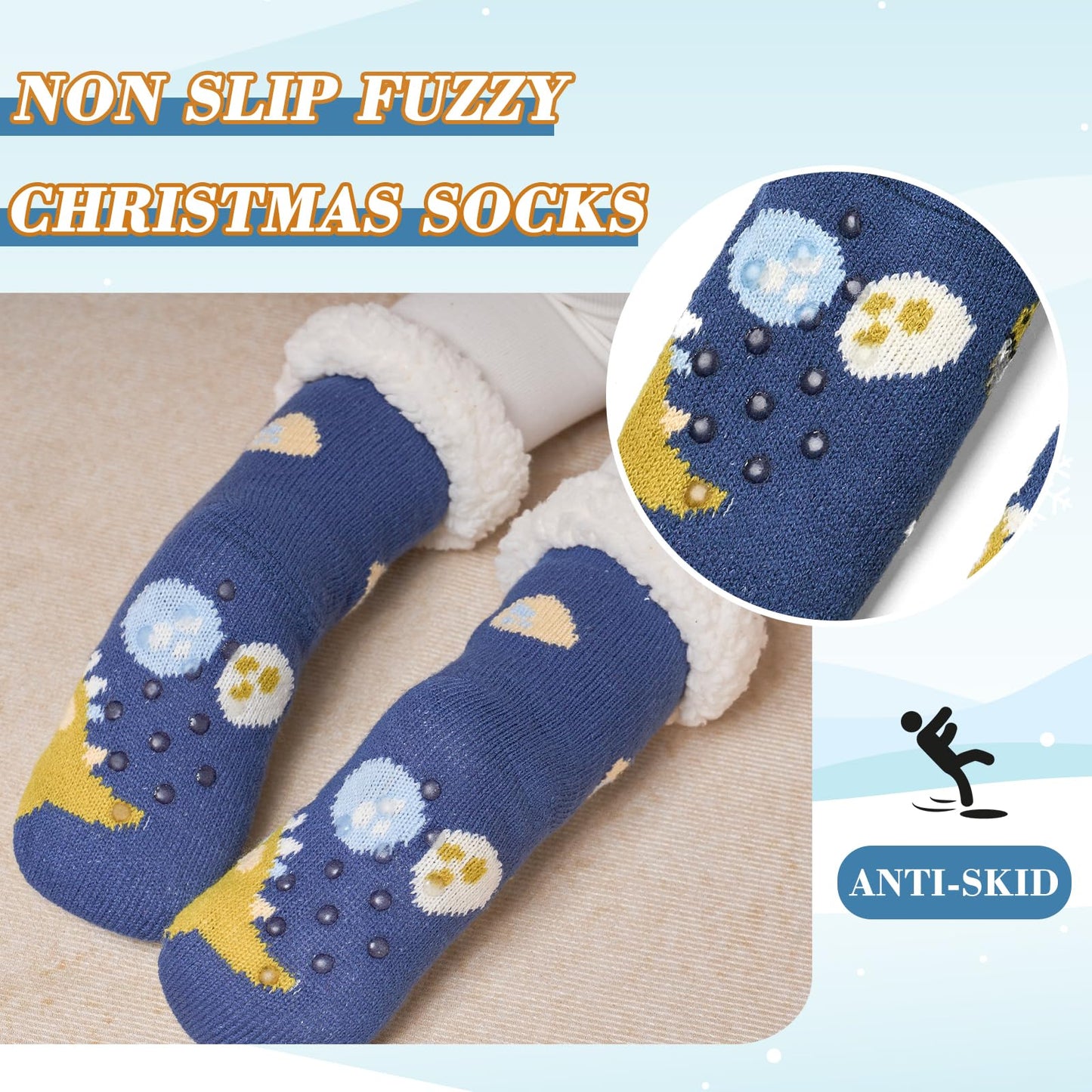 Moon Tree 3 Pack Fuzzy Socks