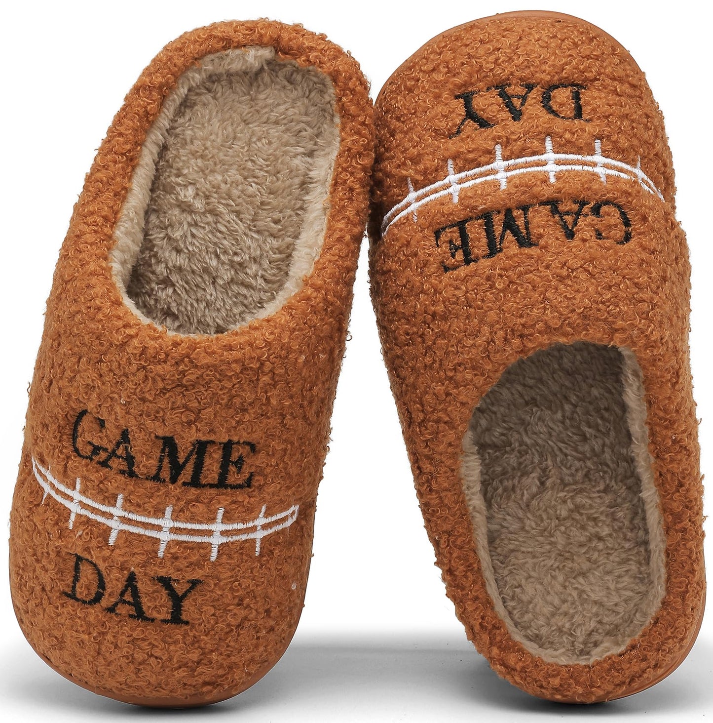 INMINPIN Kids Memory Foam Non-Slip Slippers for Sports Fan