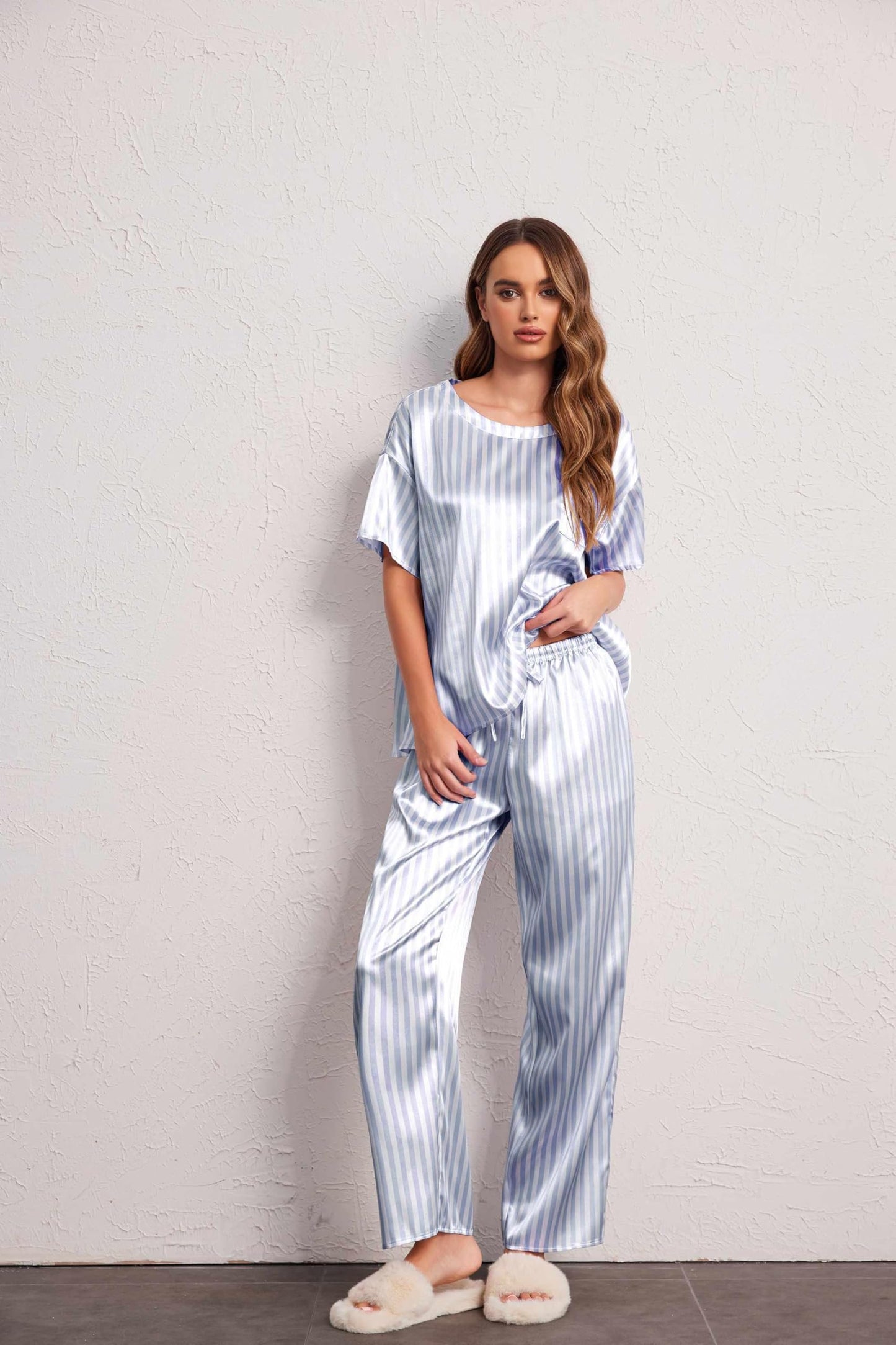 Ekouaer Silky Pajama Set