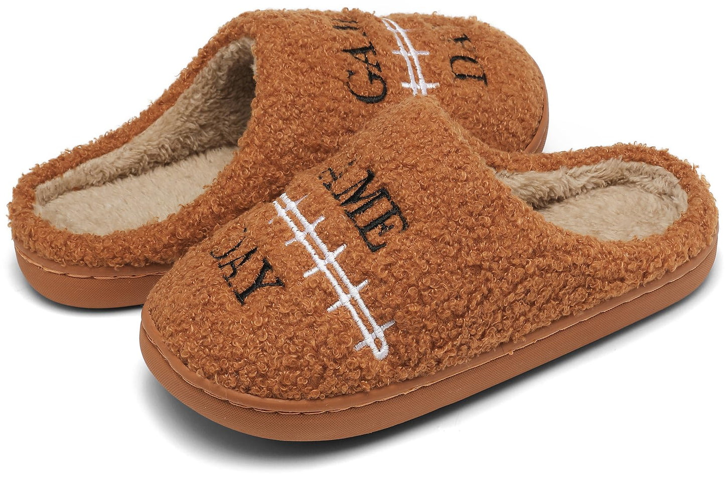 INMINPIN Kids Memory Foam Non-Slip Slippers for Sports Fan