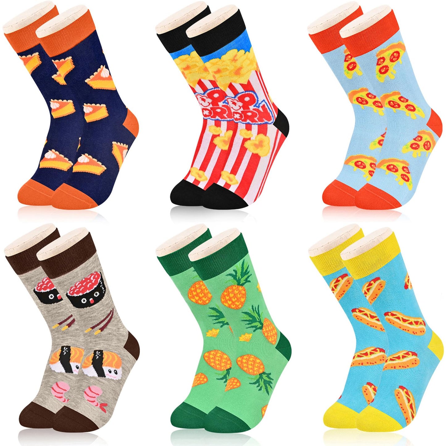 Kids Novelty Crew Socks 4-6 Pack + Gift Box