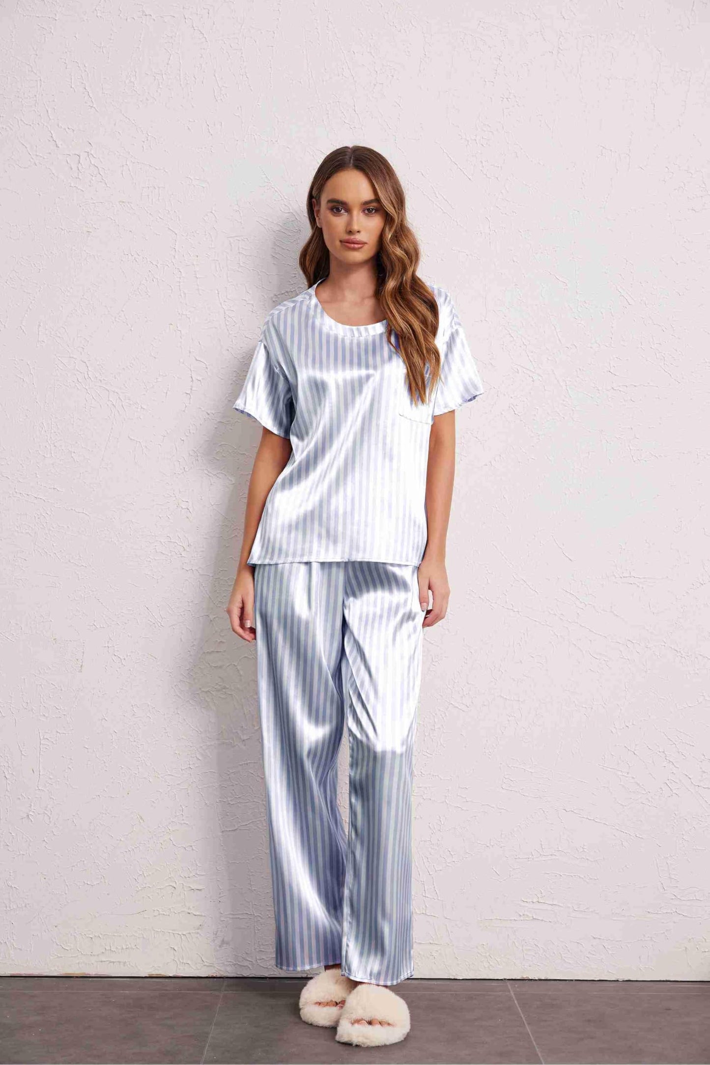 Ekouaer Silky Pajama Set