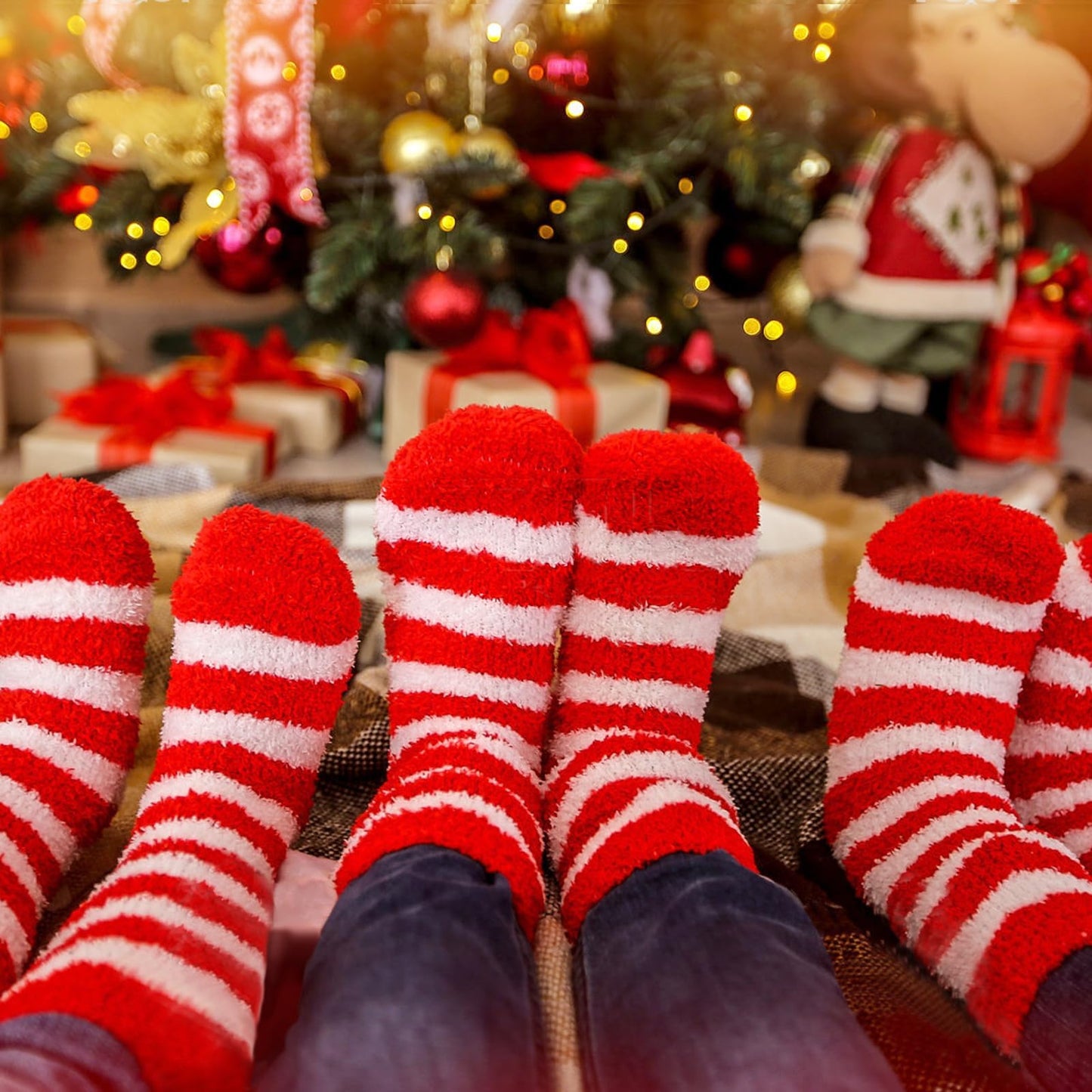 YOGINGO 6 Pairs Christmas Socks