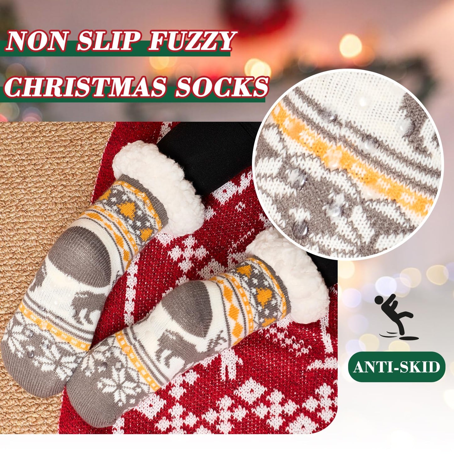 Moon Tree 3 Pack Fuzzy Socks