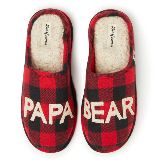 Dearfoams Papa Bear Slipper