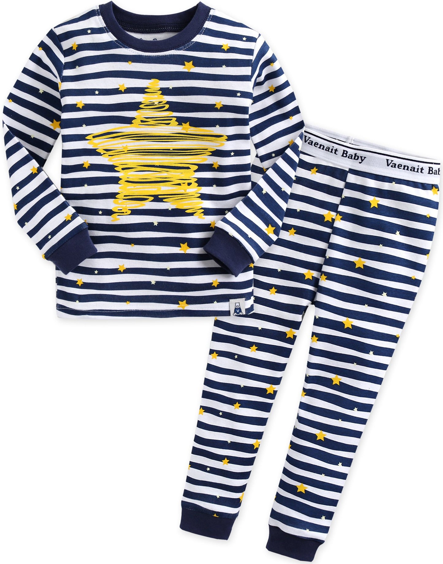 VAENAIT Kids 100% Cotton Pajamas Set