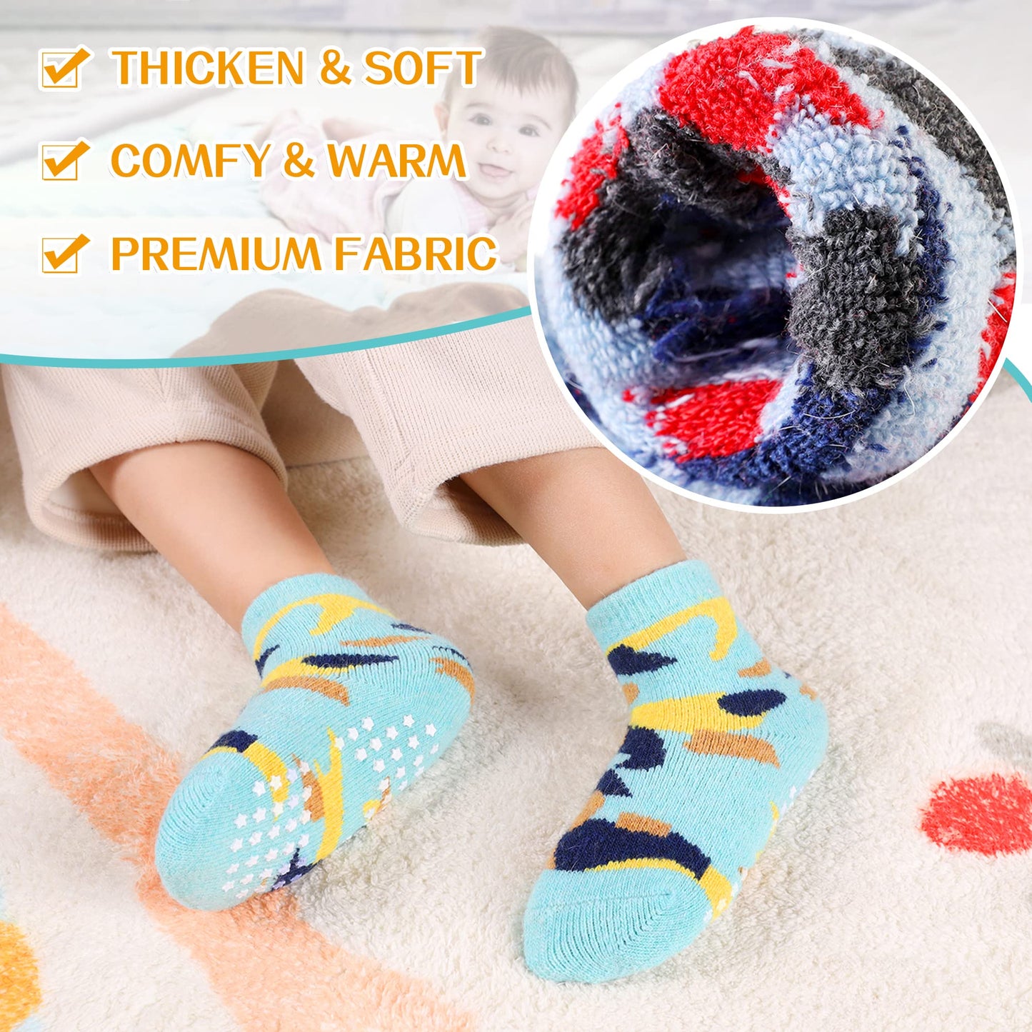 Eyean Baby Wool Grip Sock