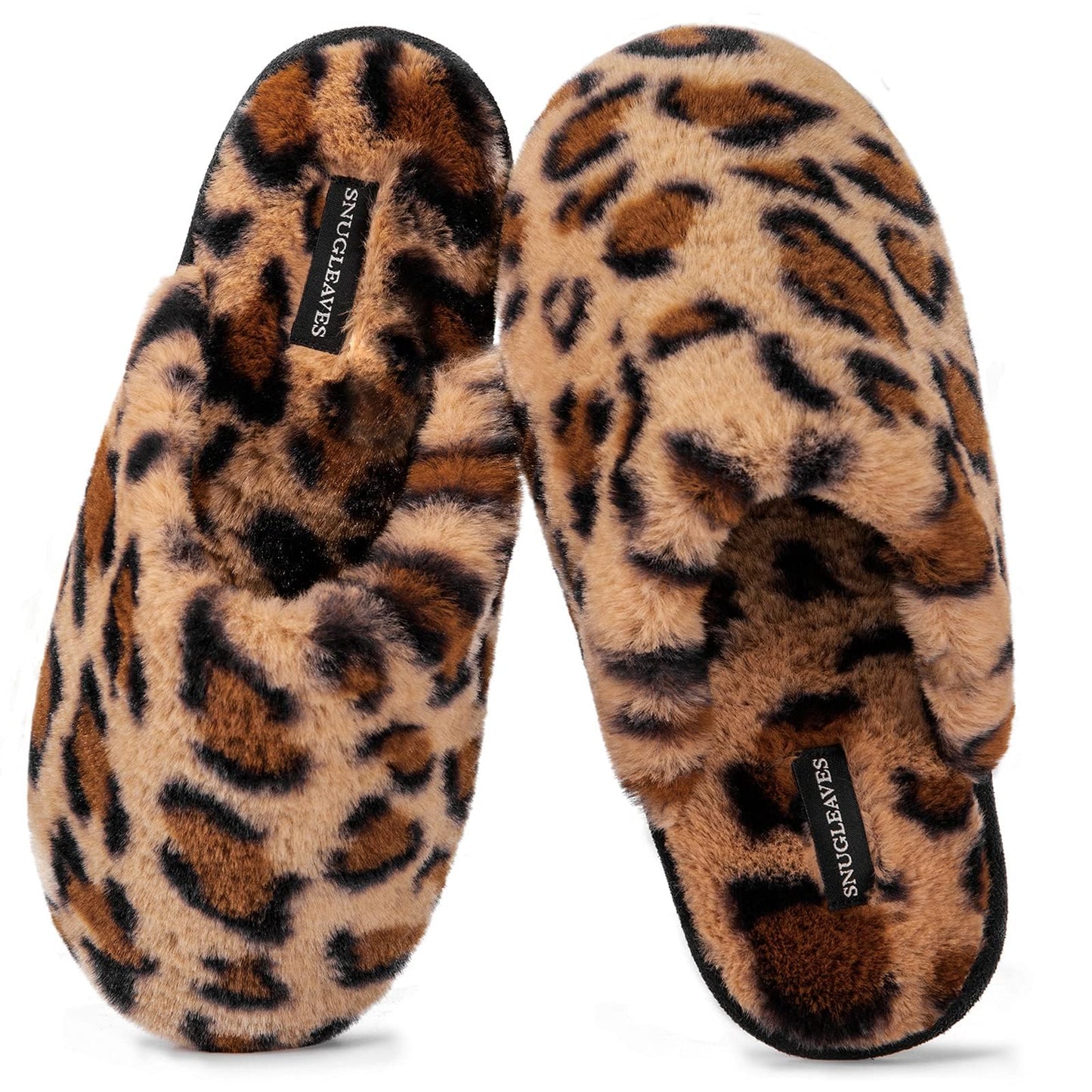 Snug Leaves Women's Fuzzy Scuff Slippers