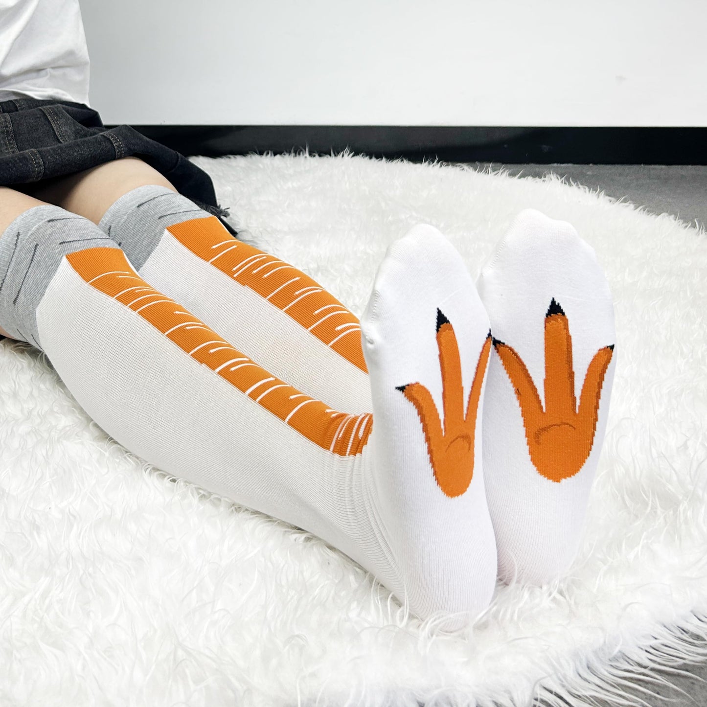 WHOTAY Novelty Chicken Leg Socks