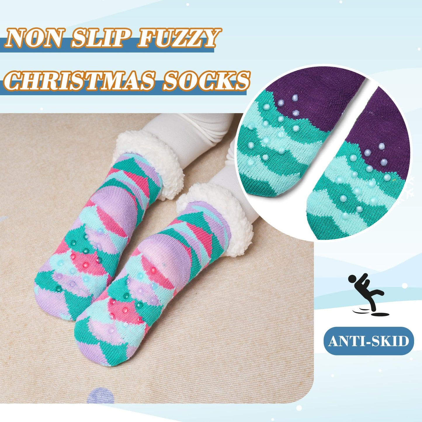 Moon Tree 3 Pack Fuzzy Socks