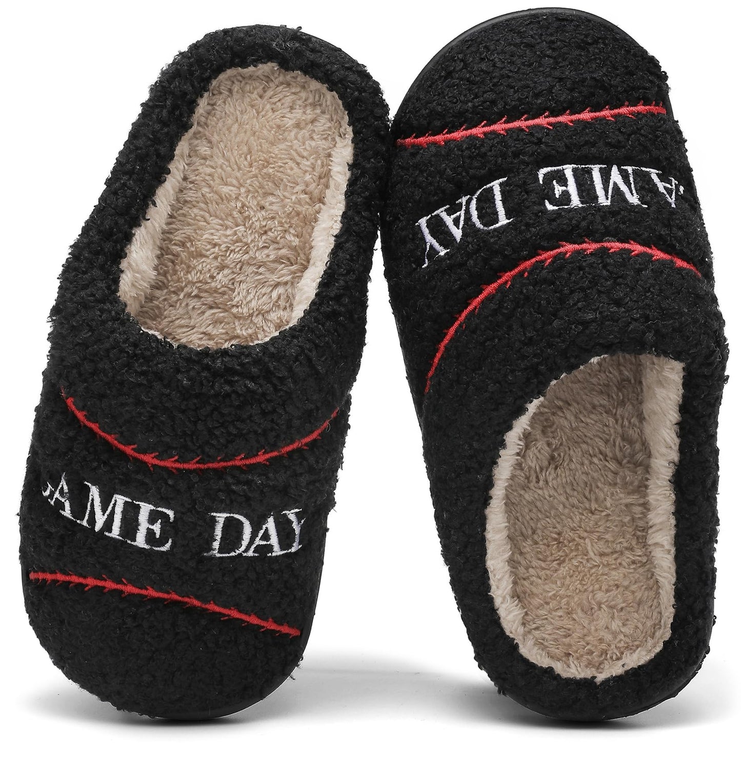 INMINPIN Kids Memory Foam Non-Slip Slippers for Sports Fan