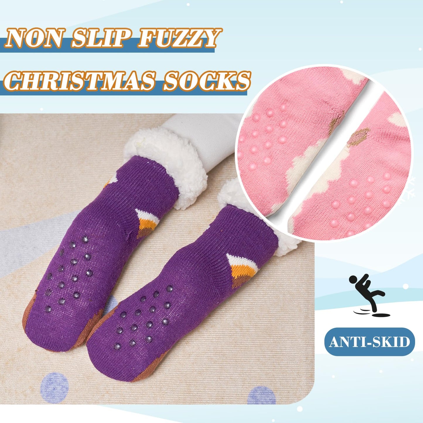 Moon Tree 3 Pack Fuzzy Socks