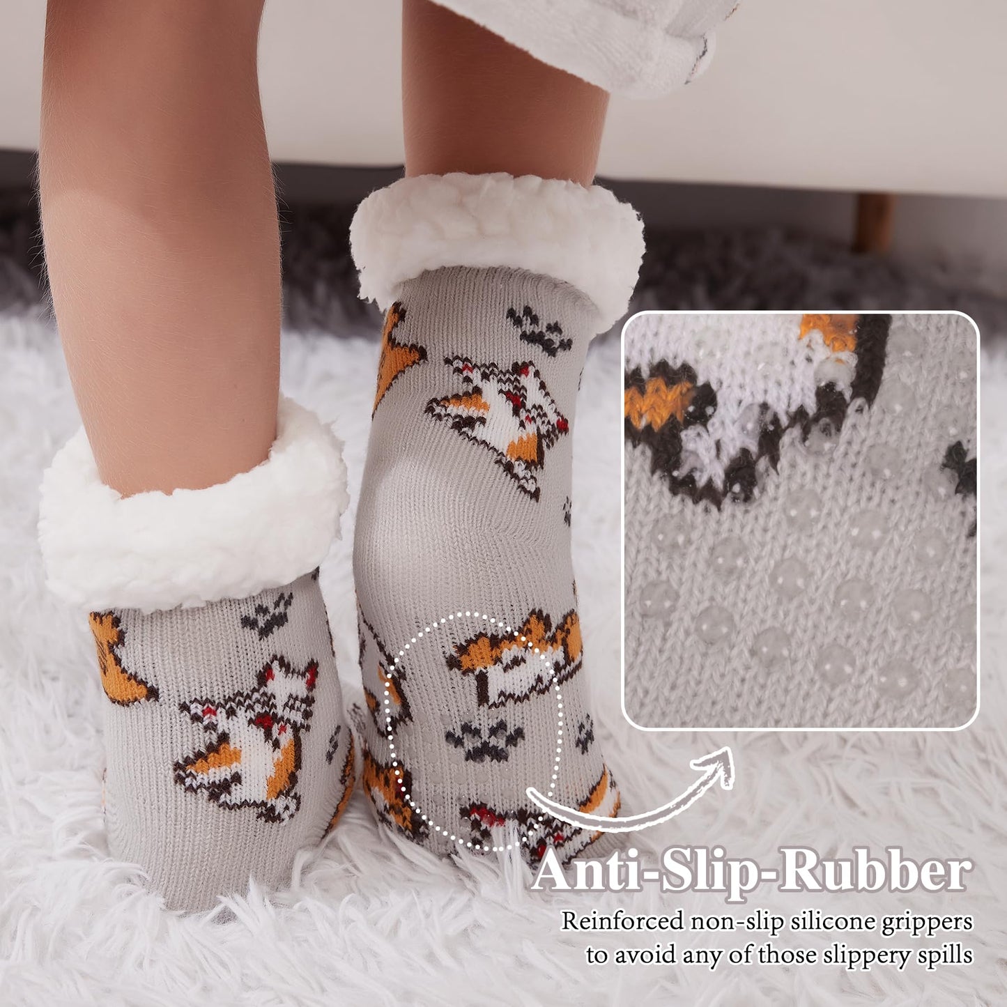 KFUBUO Kids Slipper Socks