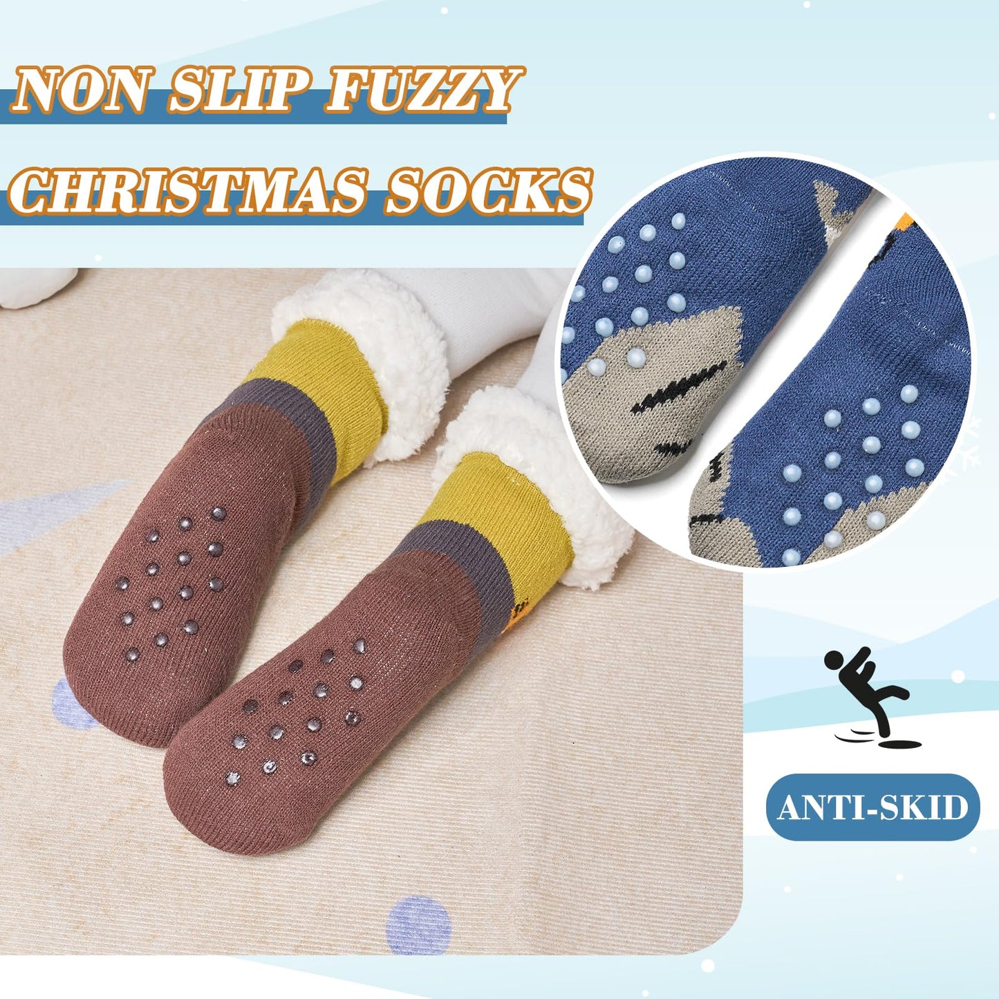 Moon Tree 3 Pack Fuzzy Socks