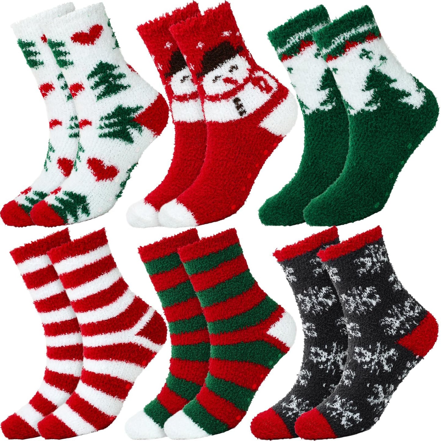 YOGINGO 6 Pairs Christmas Socks