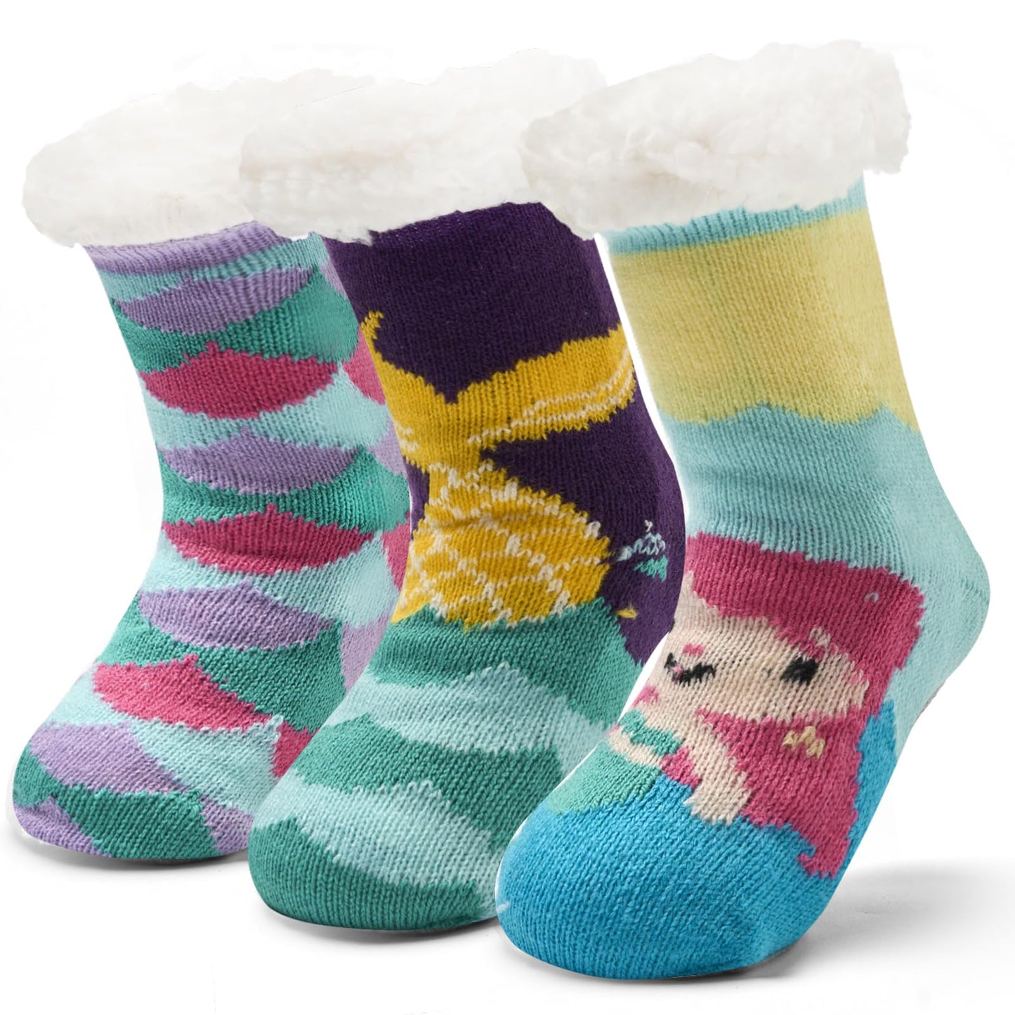 Moon Tree 3 Pack Fuzzy Socks