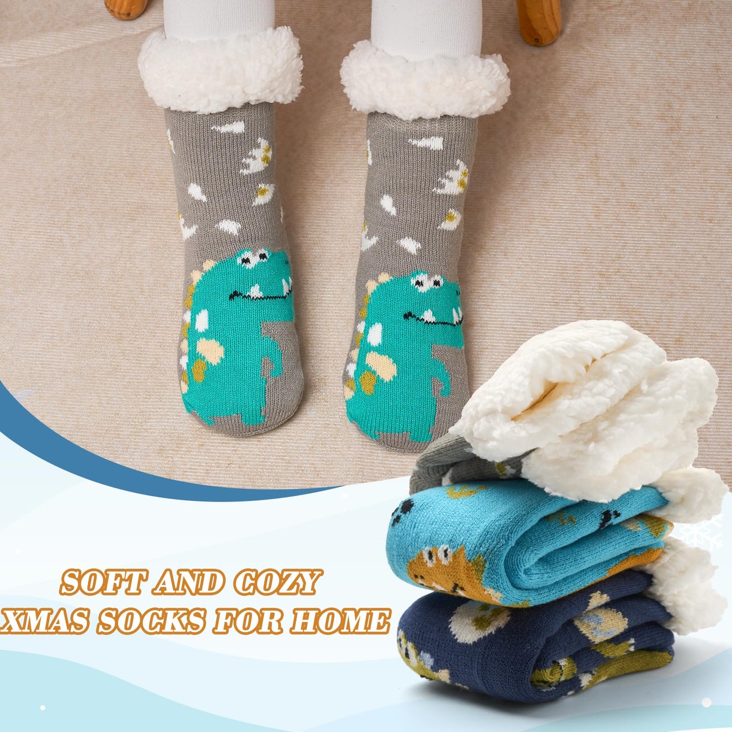 Moon Tree 3 Pack Fuzzy Socks