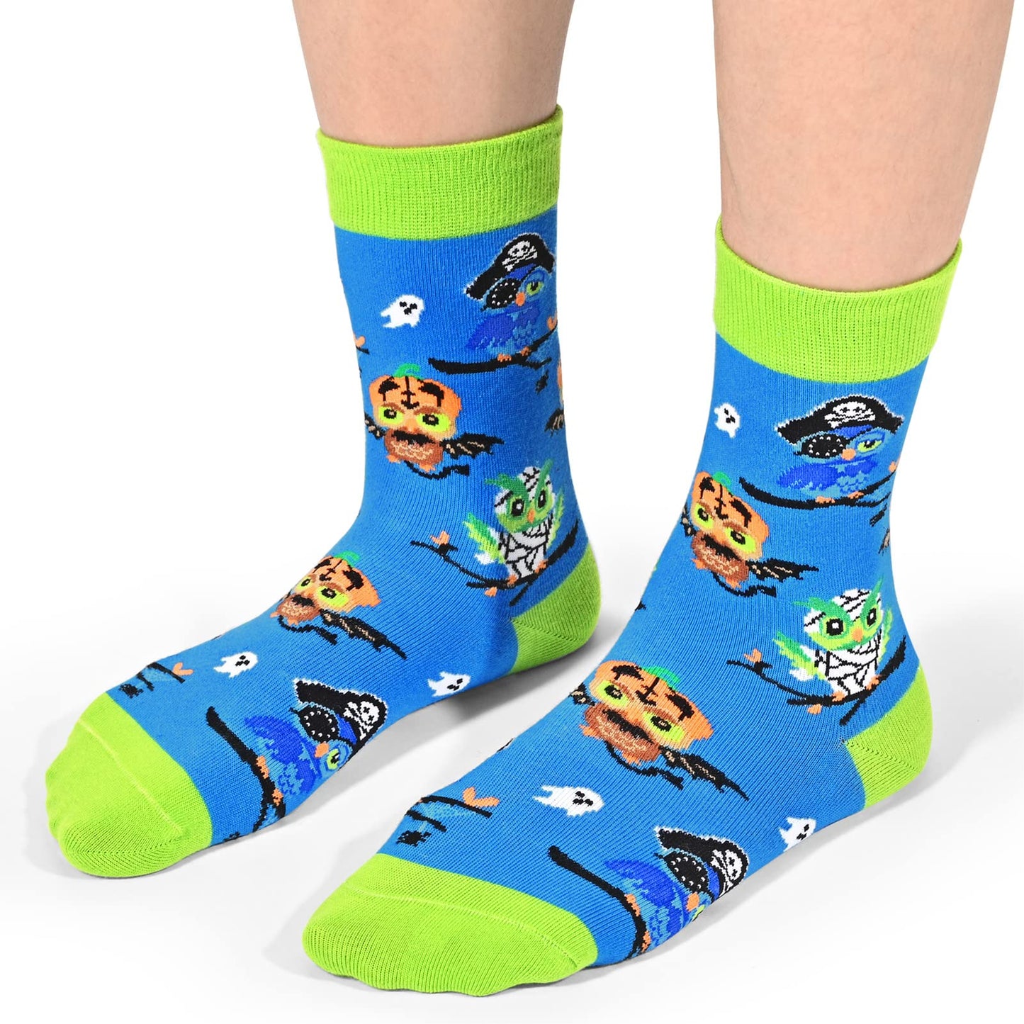 Kids Novelty Crew Socks 4-6 Pack + Gift Box