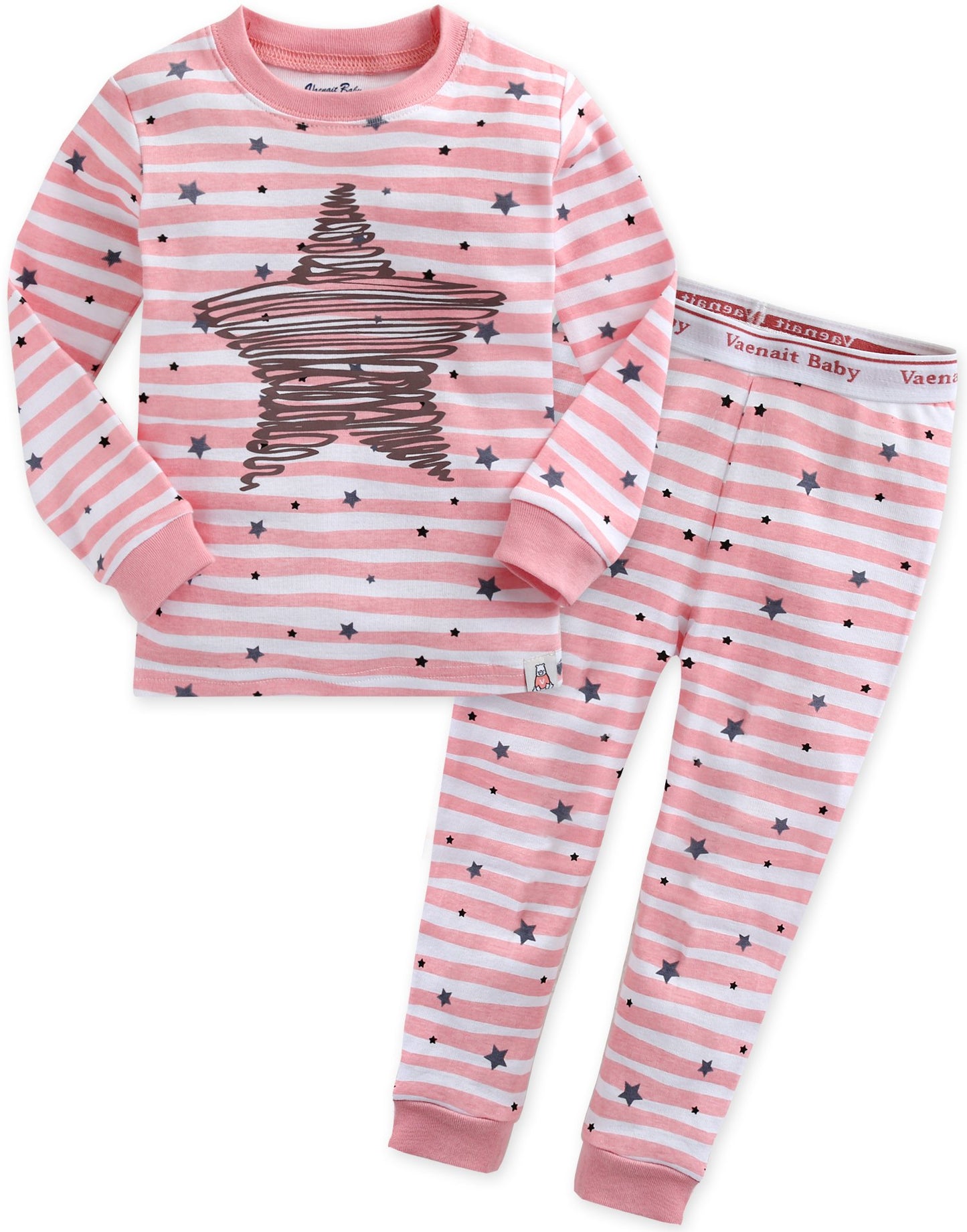 VAENAIT Kids 100% Cotton Pajamas Set