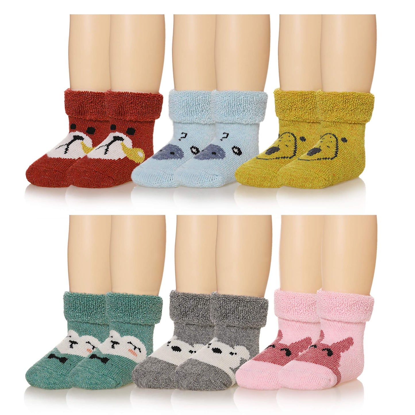 Eocom 6 Pairs Children's Wool Socks