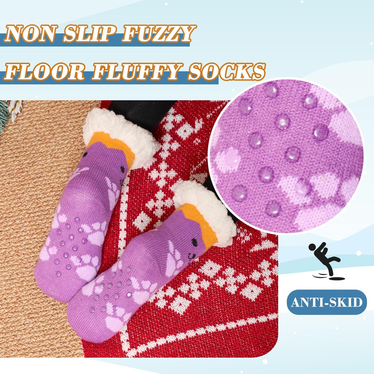 Moon Tree 3 Pack Fuzzy Socks