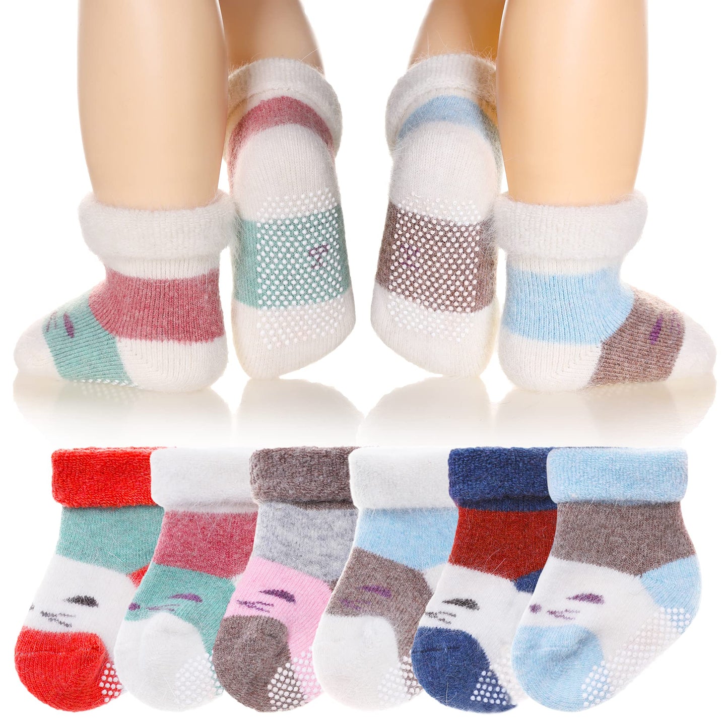 Eyean Baby Wool Grip Sock