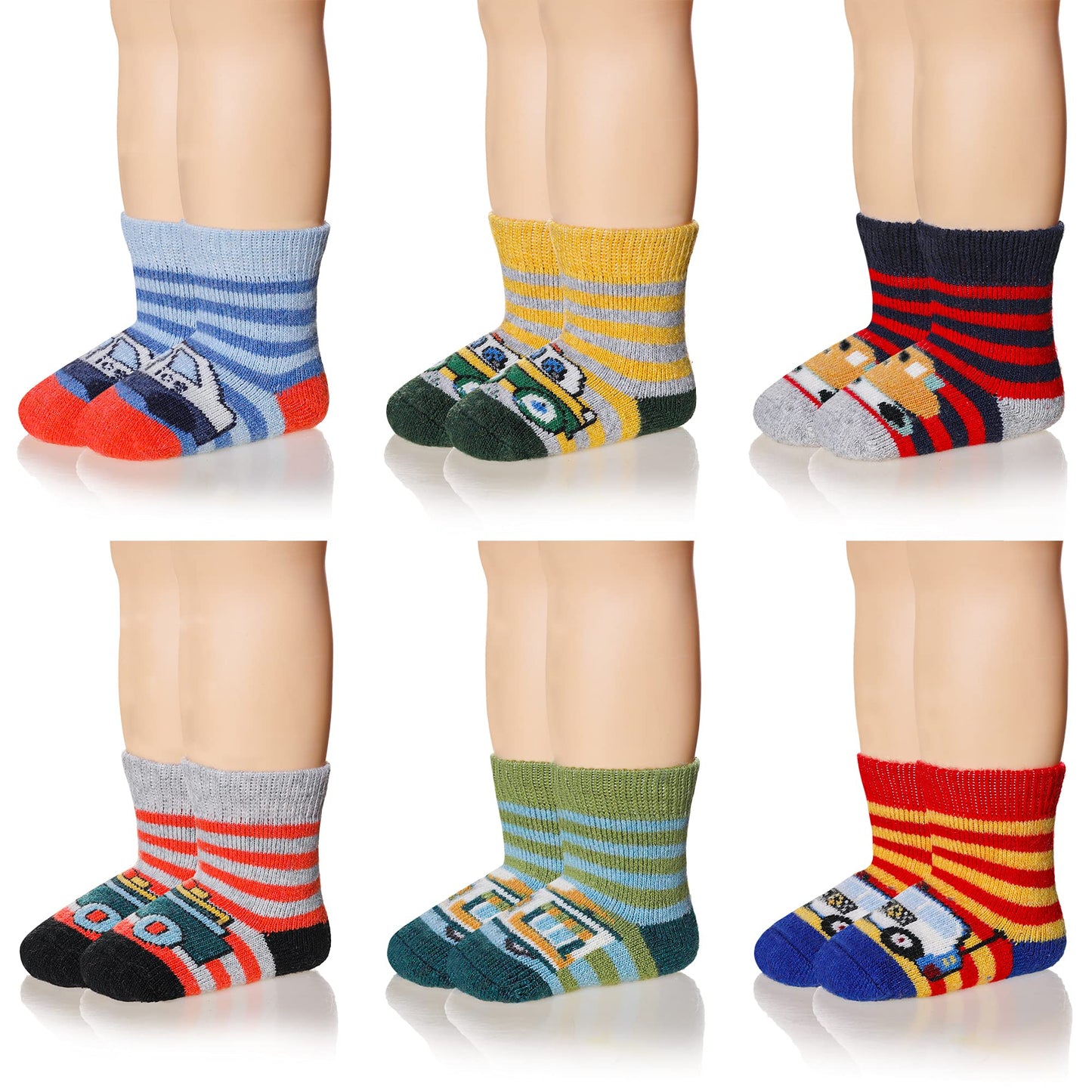 Eocom 6 Pairs Children's Wool Socks