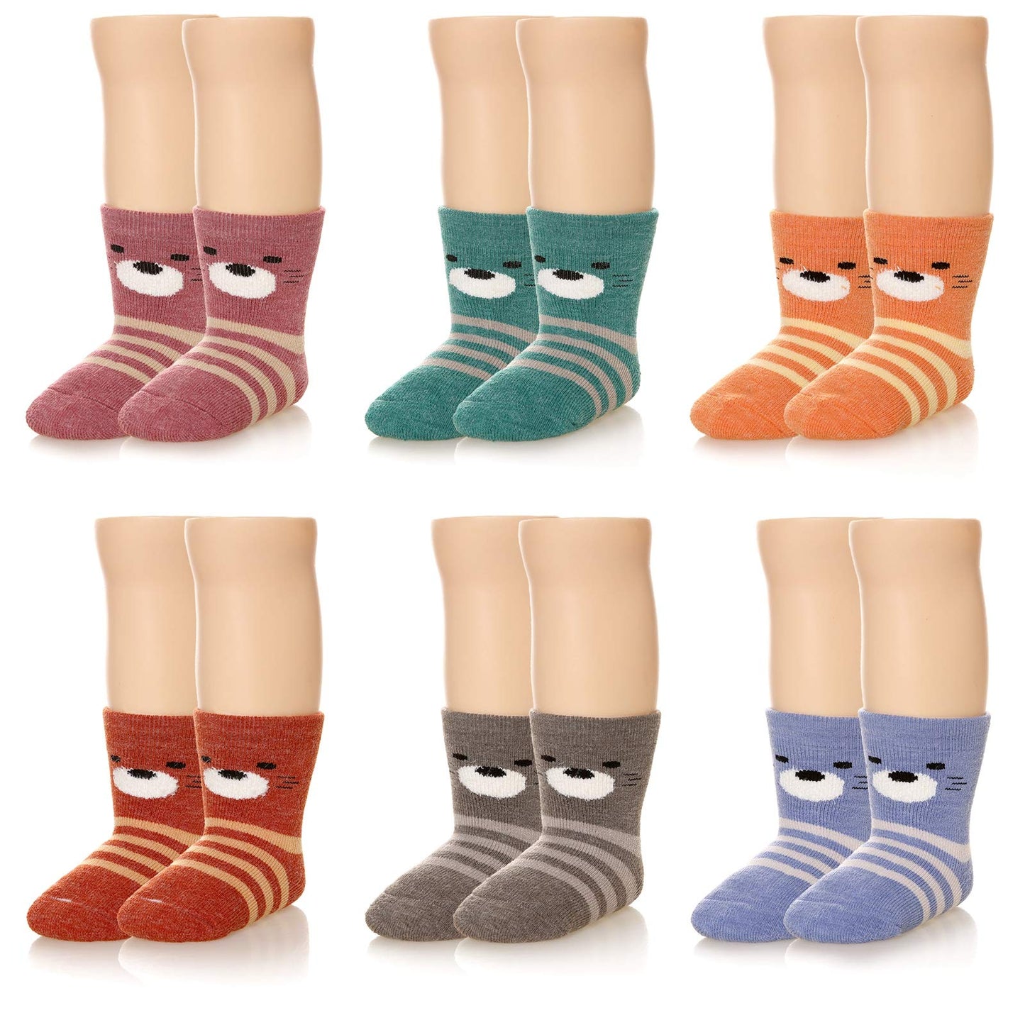 Eocom 6 Pairs Children's Wool Socks