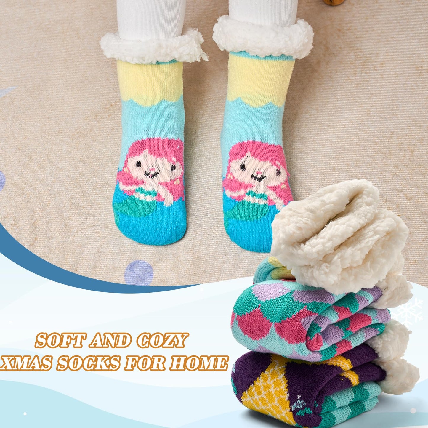 Moon Tree 3 Pack Fuzzy Socks