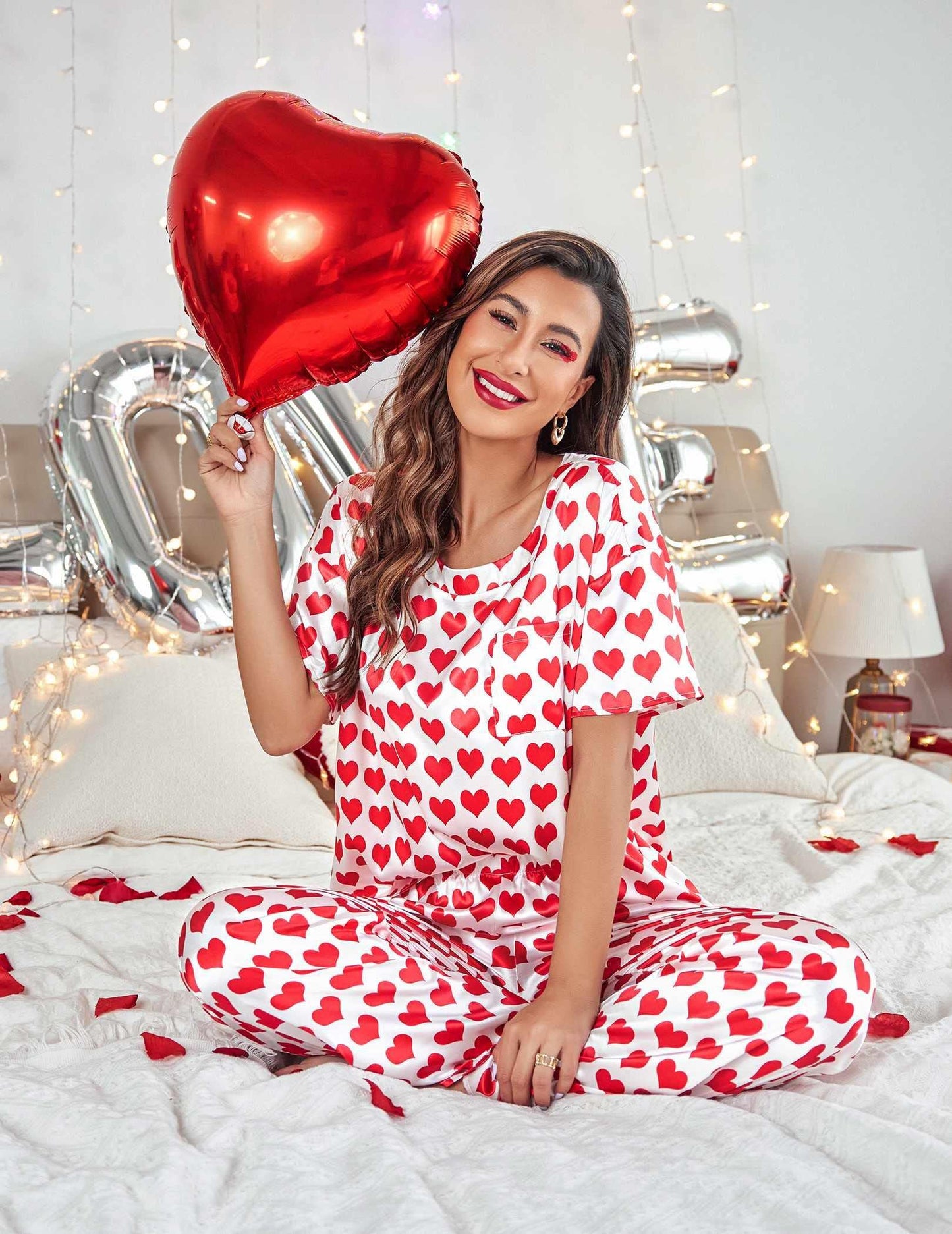 Ekouaer Silky Pajama Set