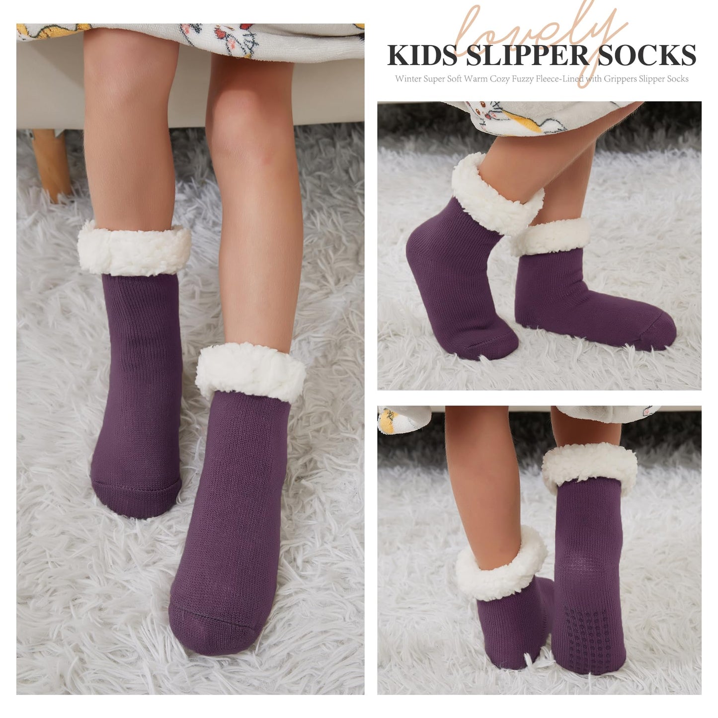 KFUBUO Kids Slipper Socks