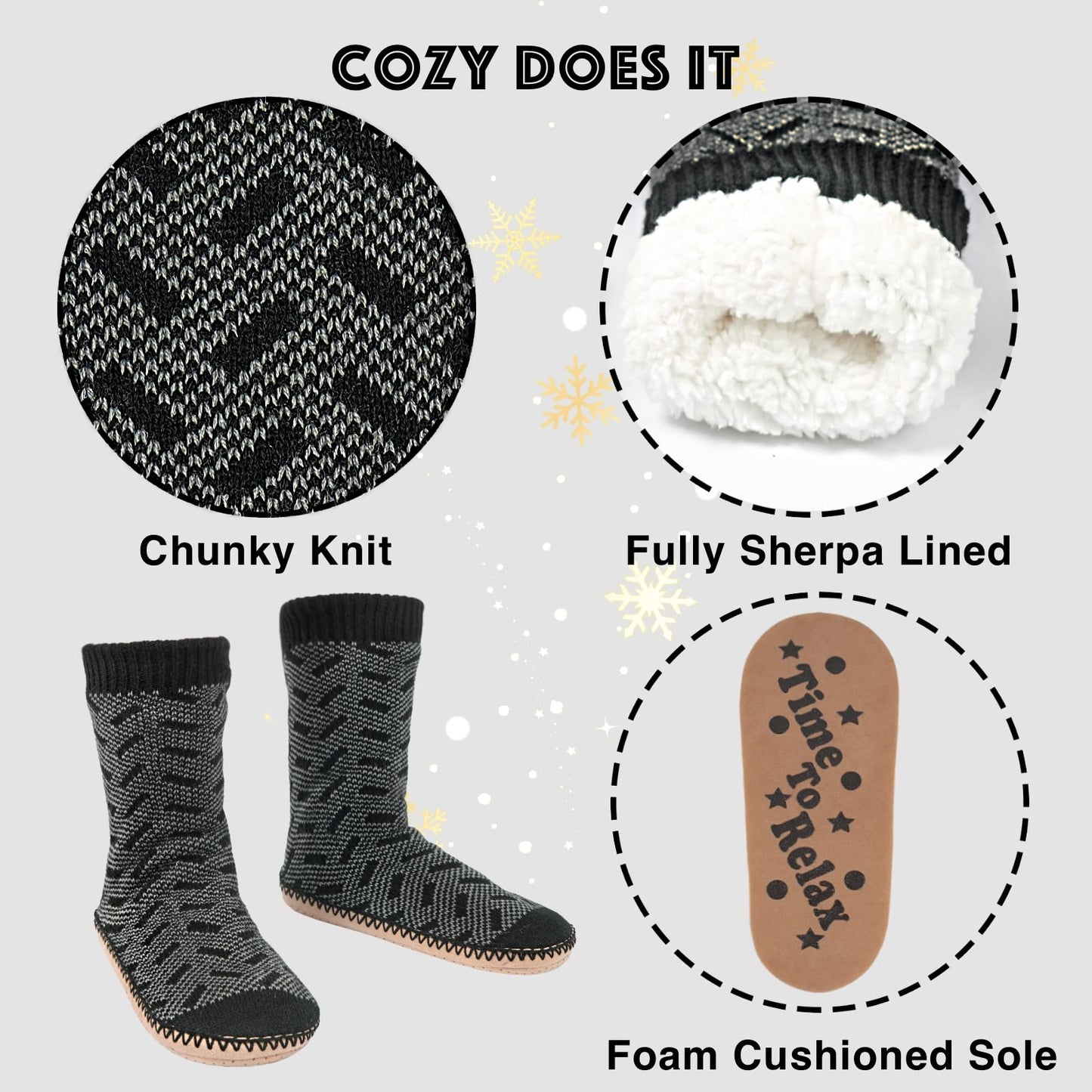 Cozylook Mens Slipper Socks