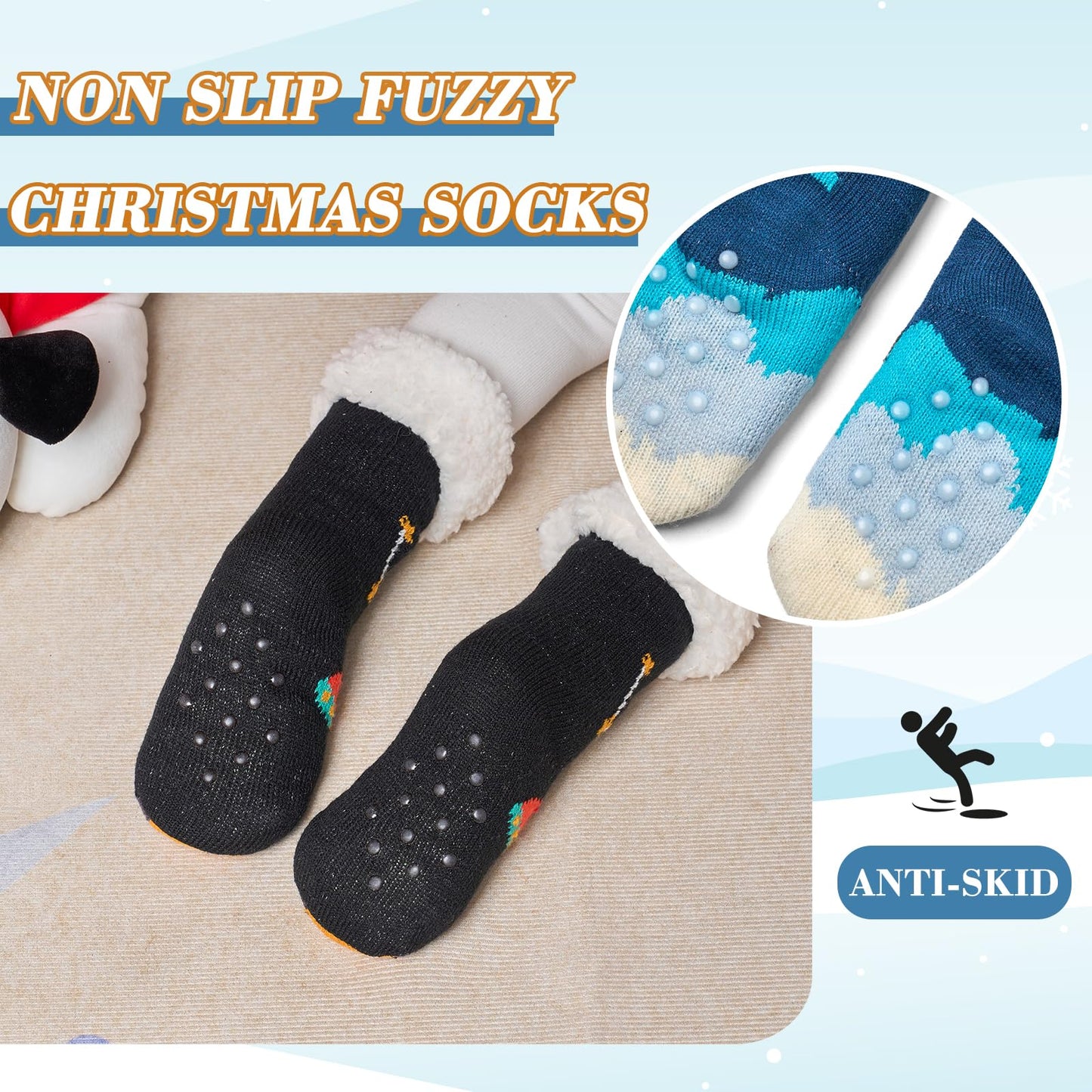 Moon Tree 3 Pack Fuzzy Socks